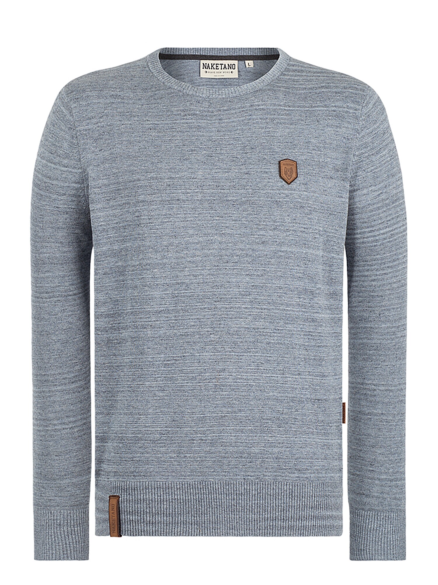 naketano Pullover ''''MDMA macht aha'''' rauchblau