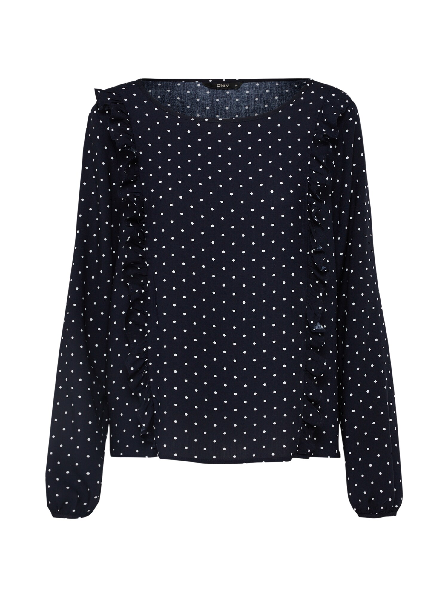 Only Dames Blouse Nachtblauw Wit only kopen in de aanbieding