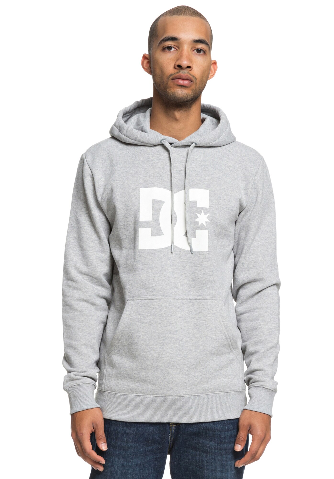 Dc Shoes Heren Sweatshirt Star Grijs dc shoes kopen in de aanbieding