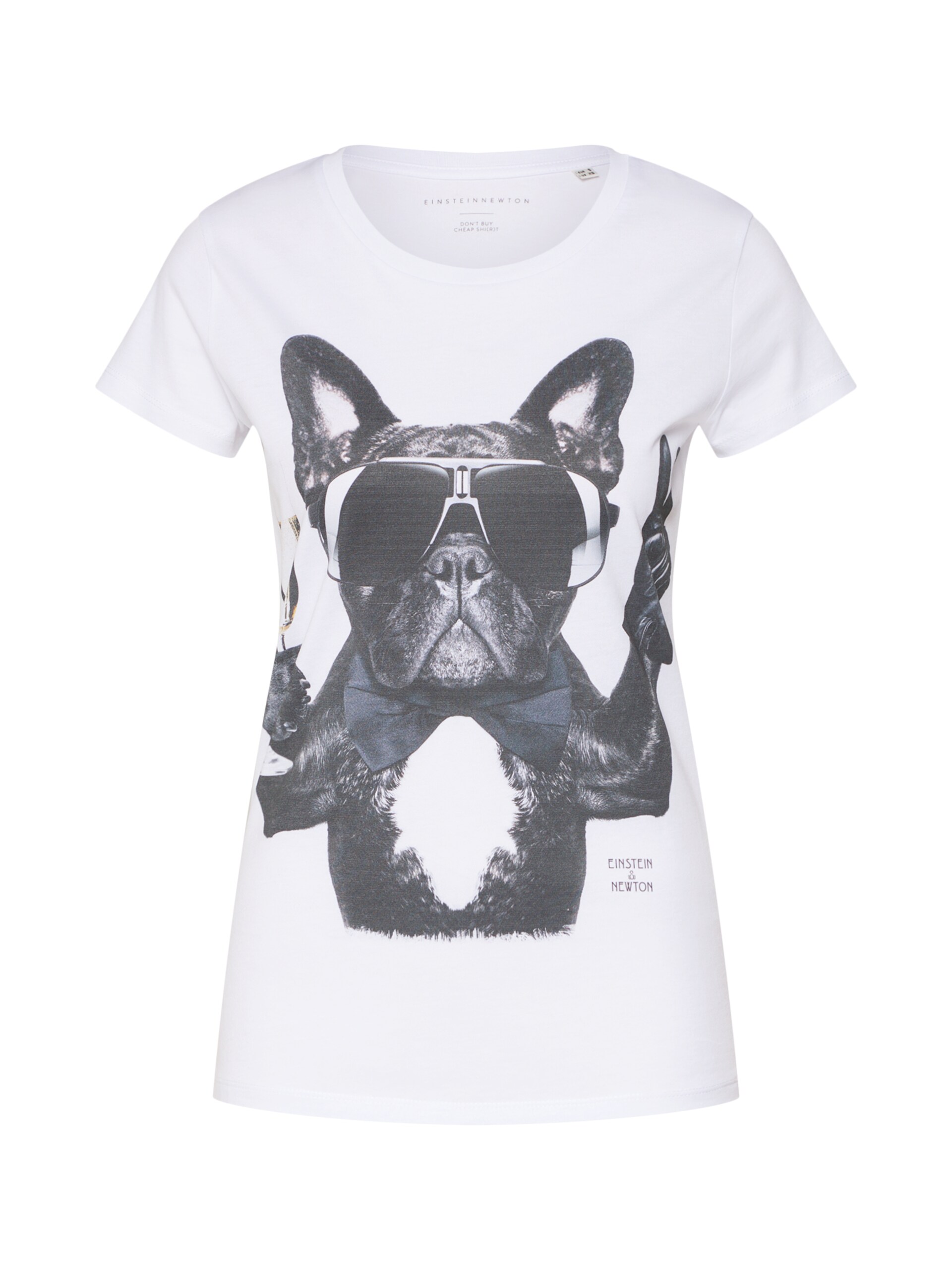 EINSTEIN & NEWTON T-shirt 'Champagne Dog' dam