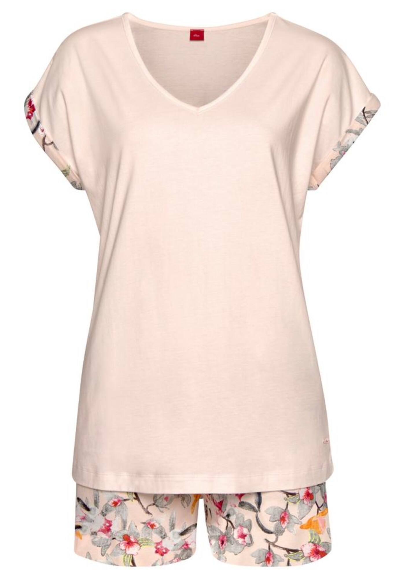 s.Oliver Pantaloni scurți  crem / roz