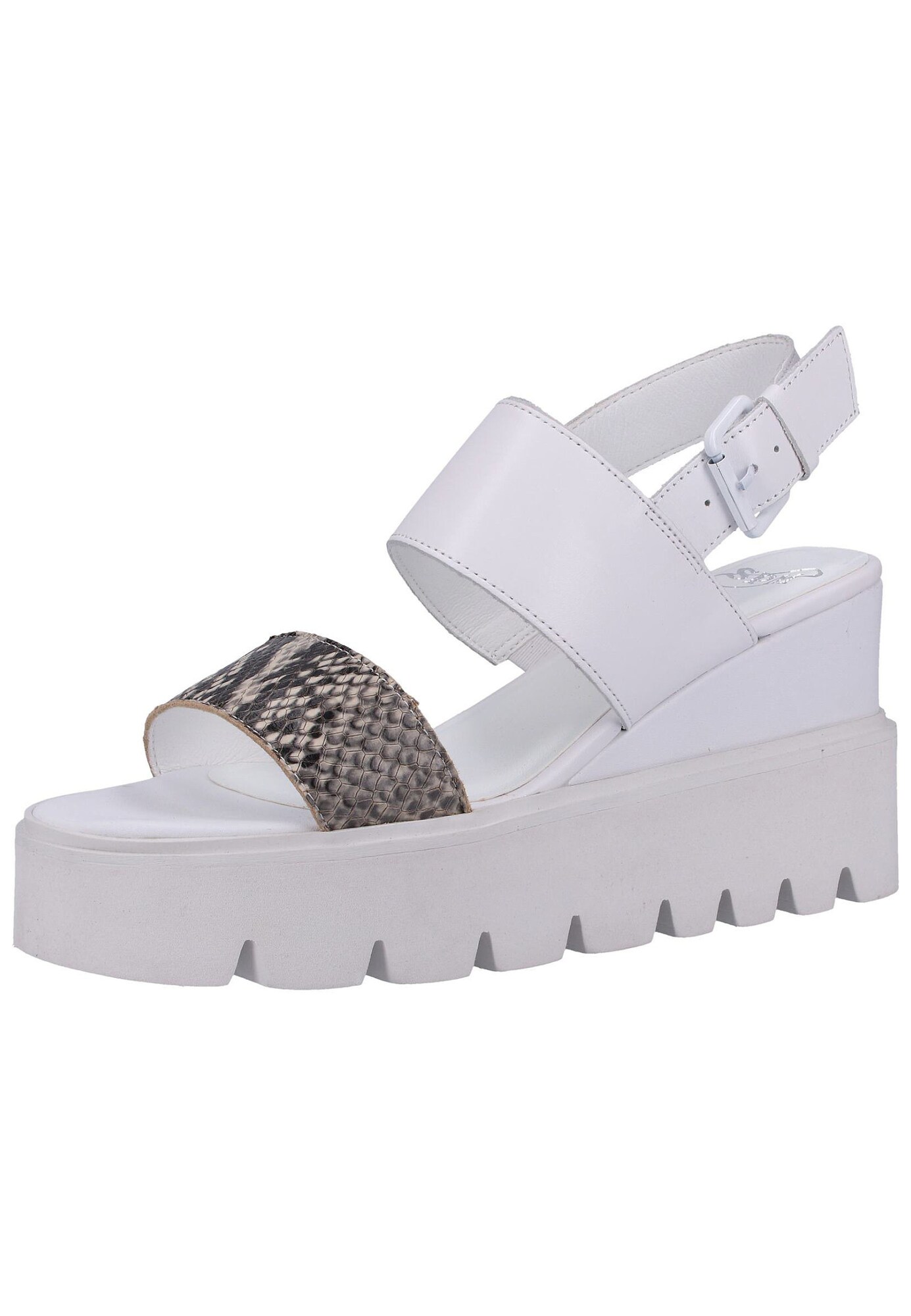 Spm Dames Sandalen Met Riem Grijs Wit spm kopen in de aanbieding