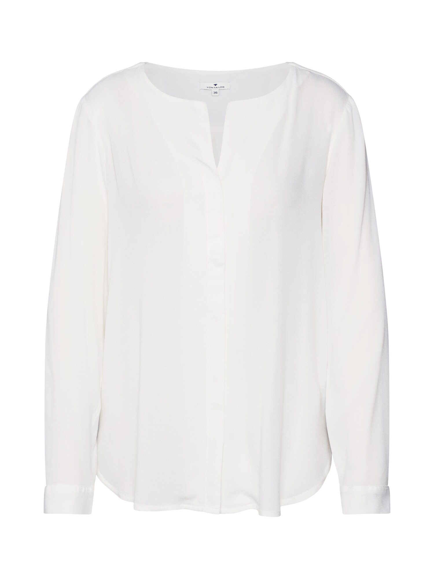 TOM TAILOR Palaidinė 'blouse with V-neckline'  balta