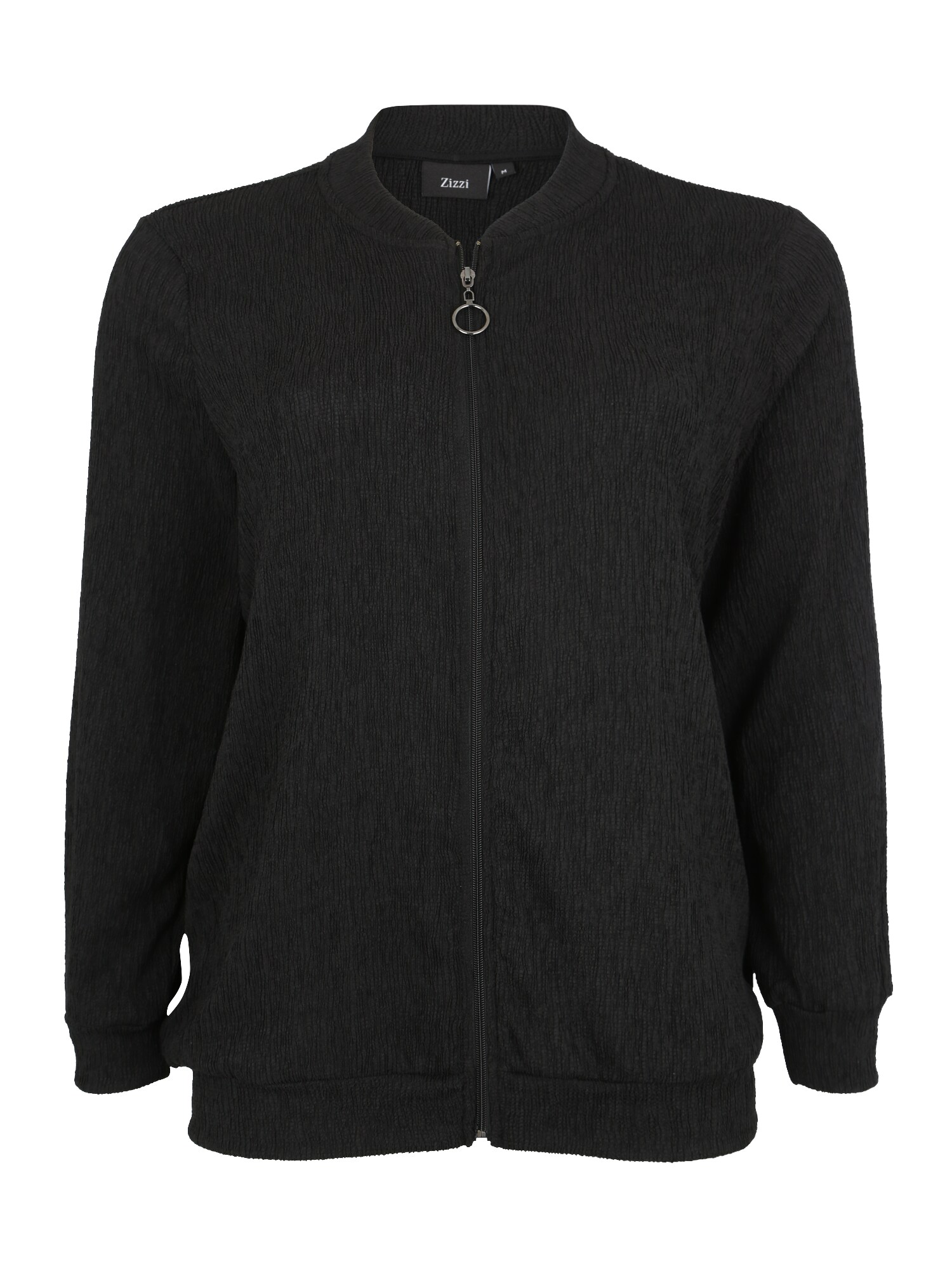 Zizzi Dames Gebreid Vest Astrid Zwart zizzi kopen in de aanbieding