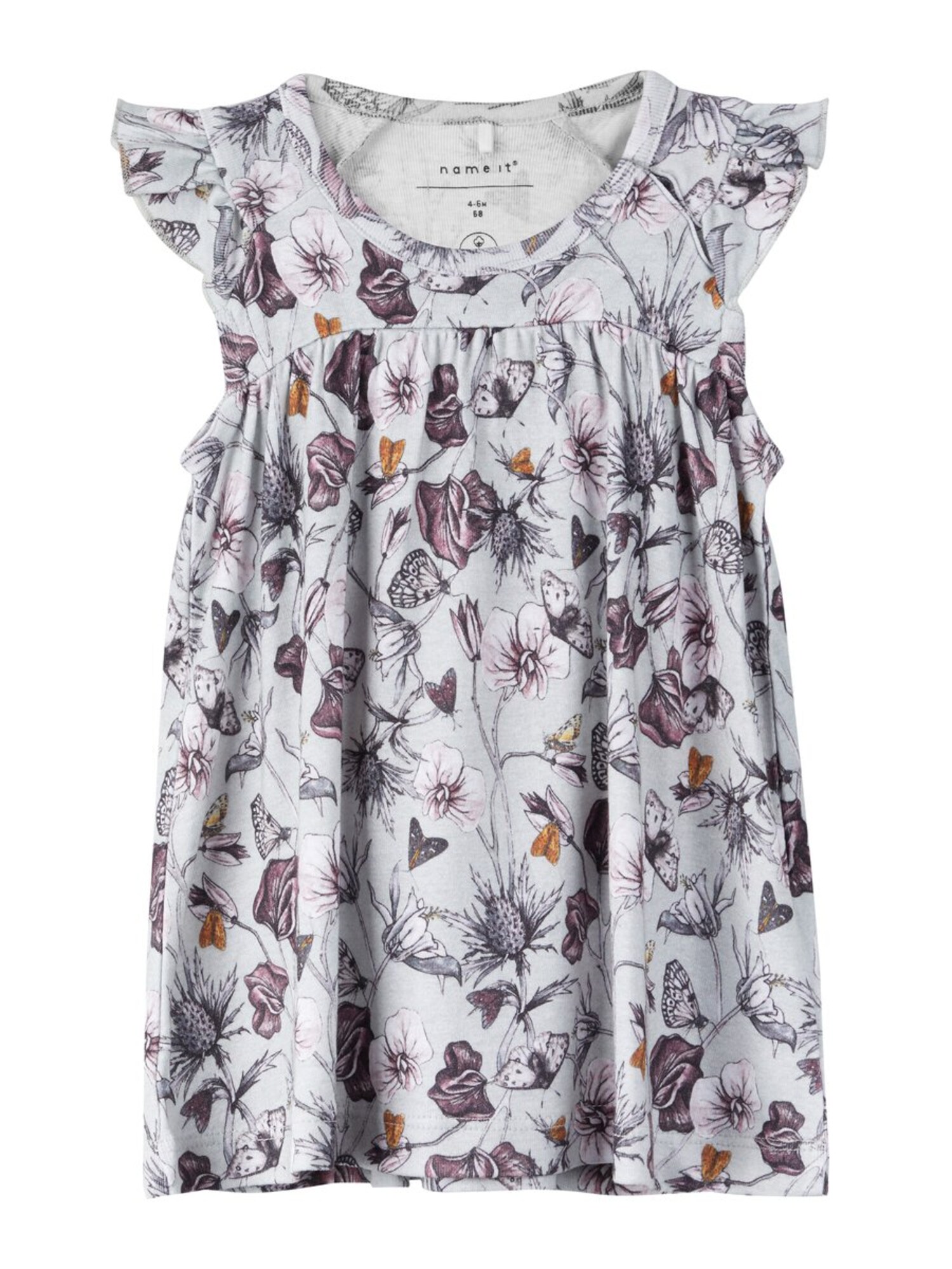 Name It Meisjes Jurk Grijs Gemengde Kleuren name it kopen in de aanbieding