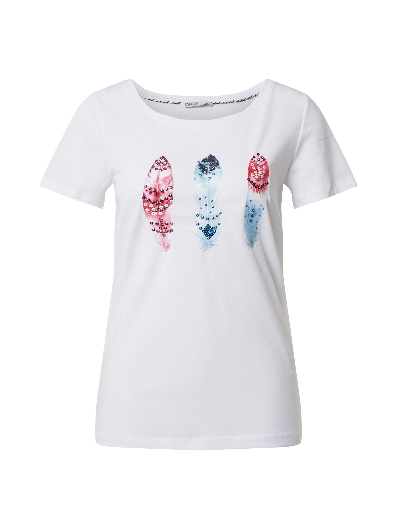 ONLY Marškinėliai 'ONLKITA INDIAN S/S T-SHIRT JRS'  mišrios spalvos / balta