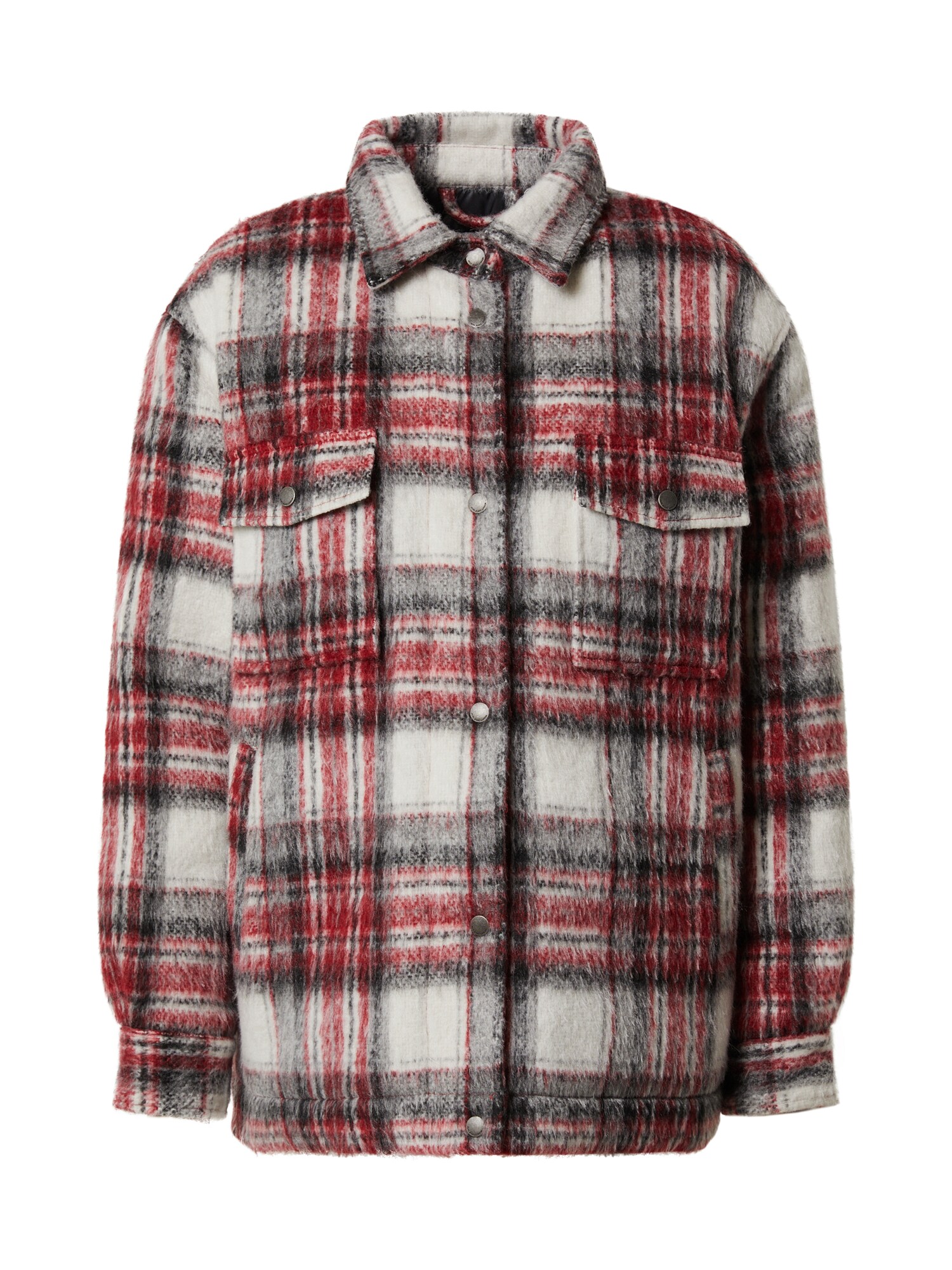 Pepe Jeans Demisezoninė striukė 'Runa'  juoda / raudona / balta