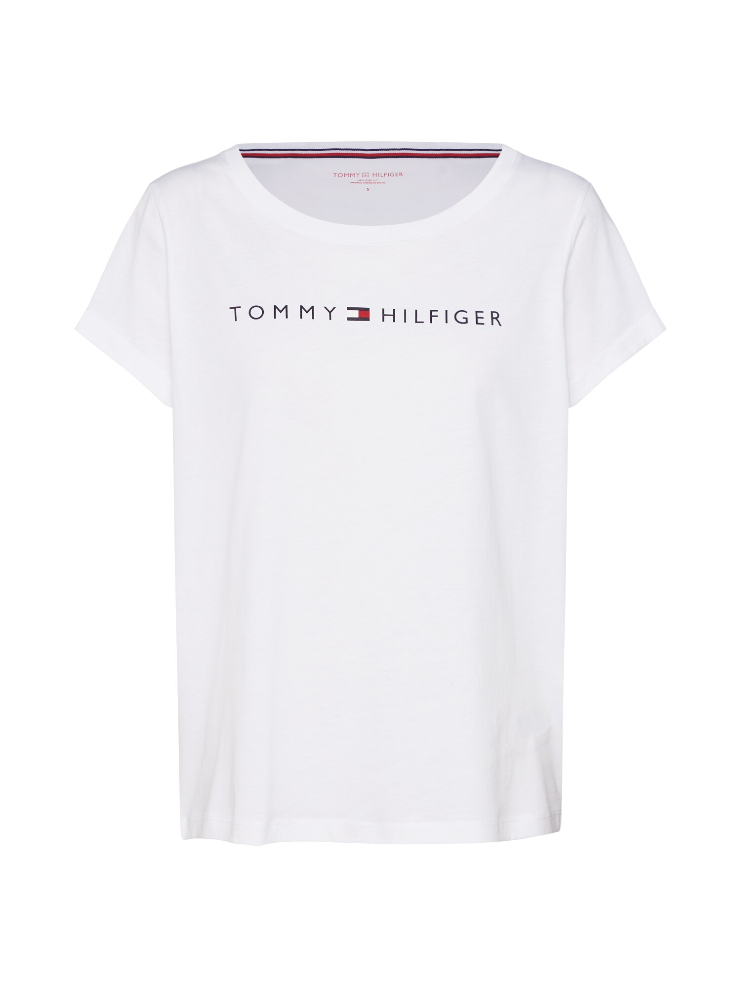 Tommy Hilfiger Underwear Dames Slaapshirt Rn Tee Ss Logo Wit tommy hilfiger underwear kopen in de aanbieding