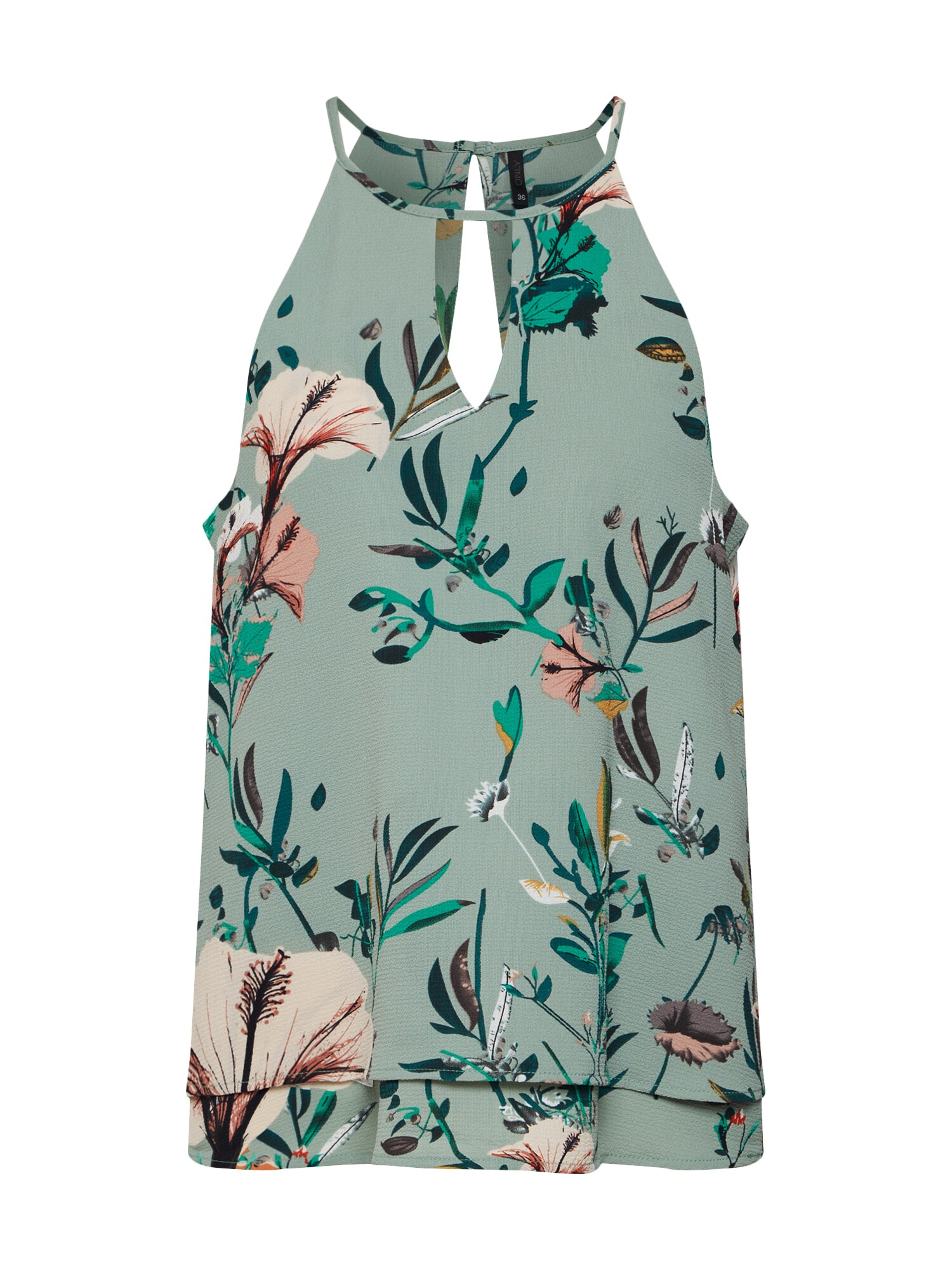 Only Dames Top Mariana Jade Groen Gemengde Kleuren only kopen in de aanbieding