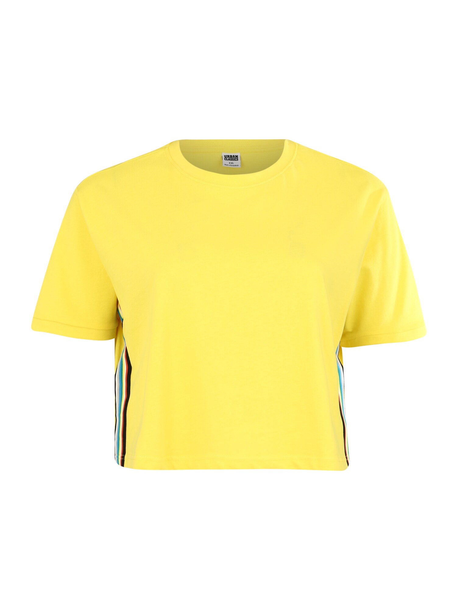 Urban Classics Curvy Dames Shirt Geel Gemengde Kleuren urban classics curvy kopen in de aanbieding