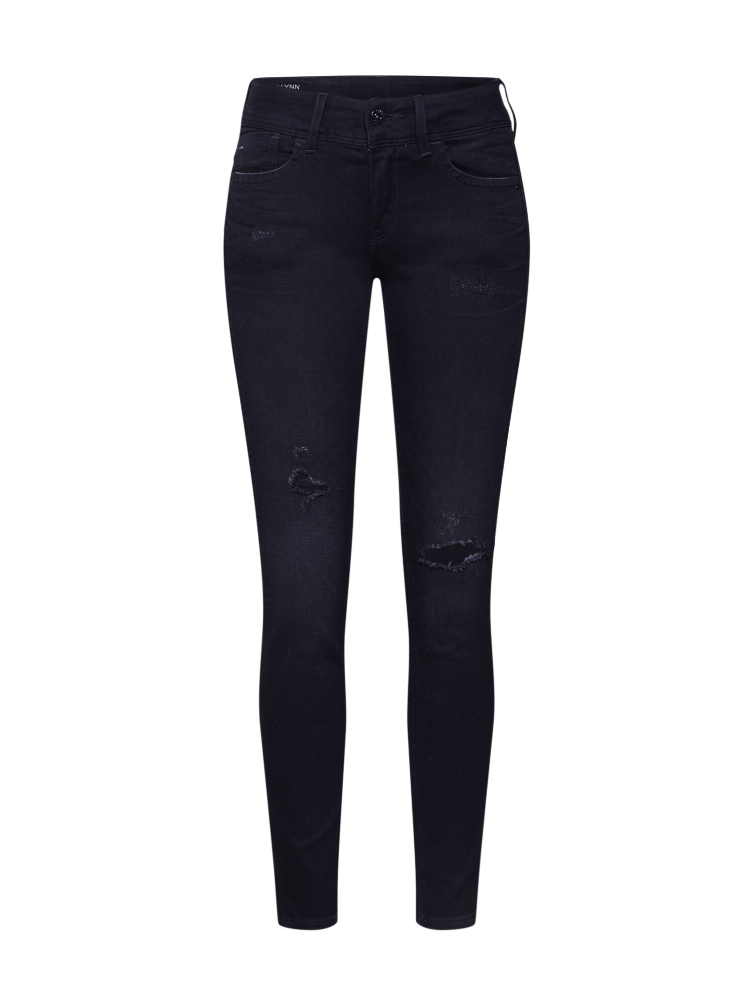 G-Star RAW Džinsai 'Lynn Mid Skinny'  juodo džinso spalva