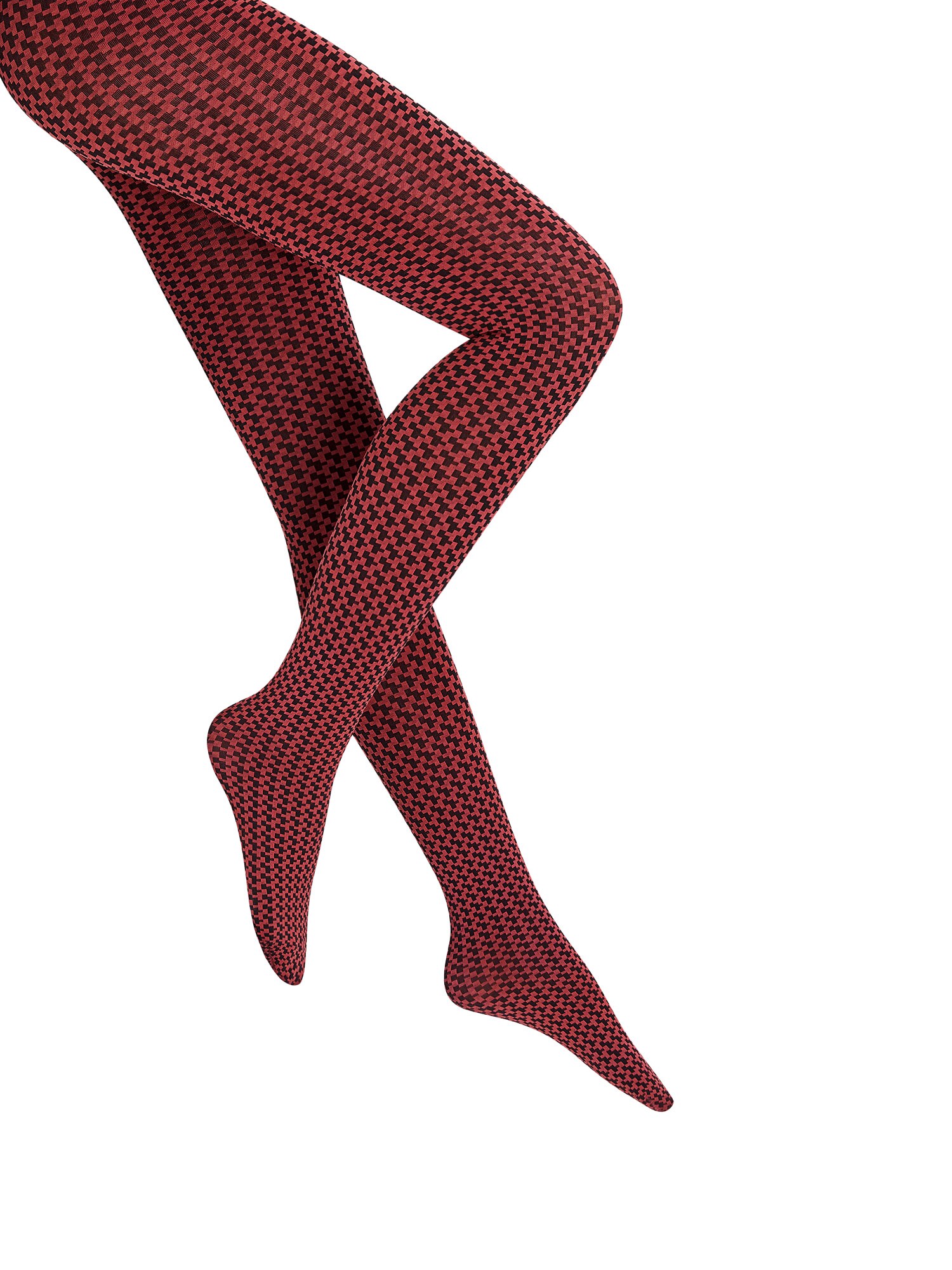 Wolford Pėdkelnės 'Karter'  juoda / karmino raudona