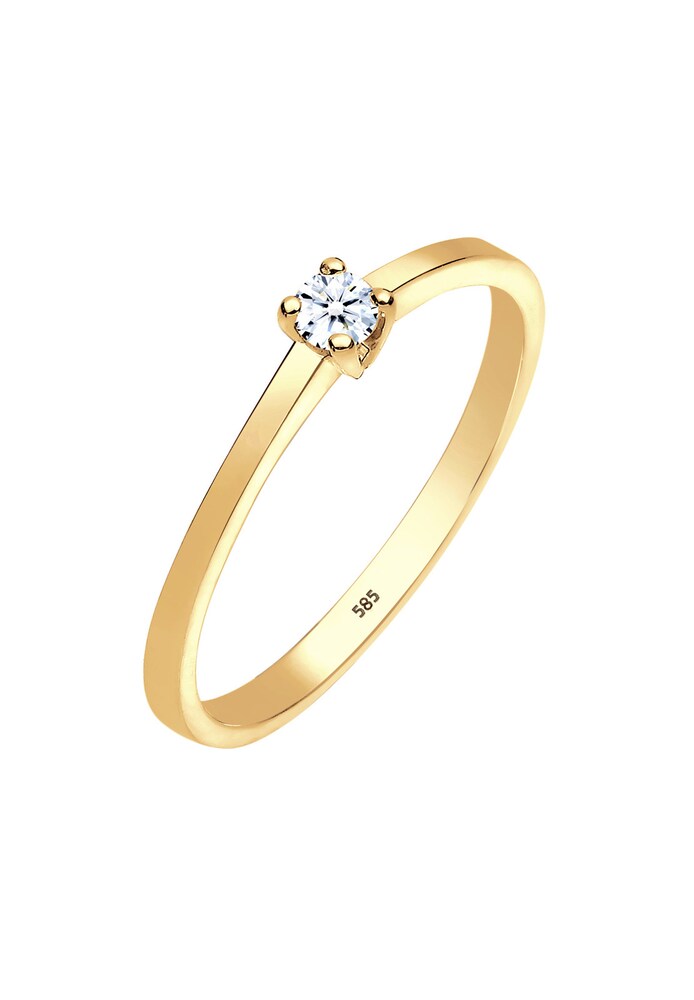 Elli DIAMONDS Ring Damen Größe 56 gold / weiß
