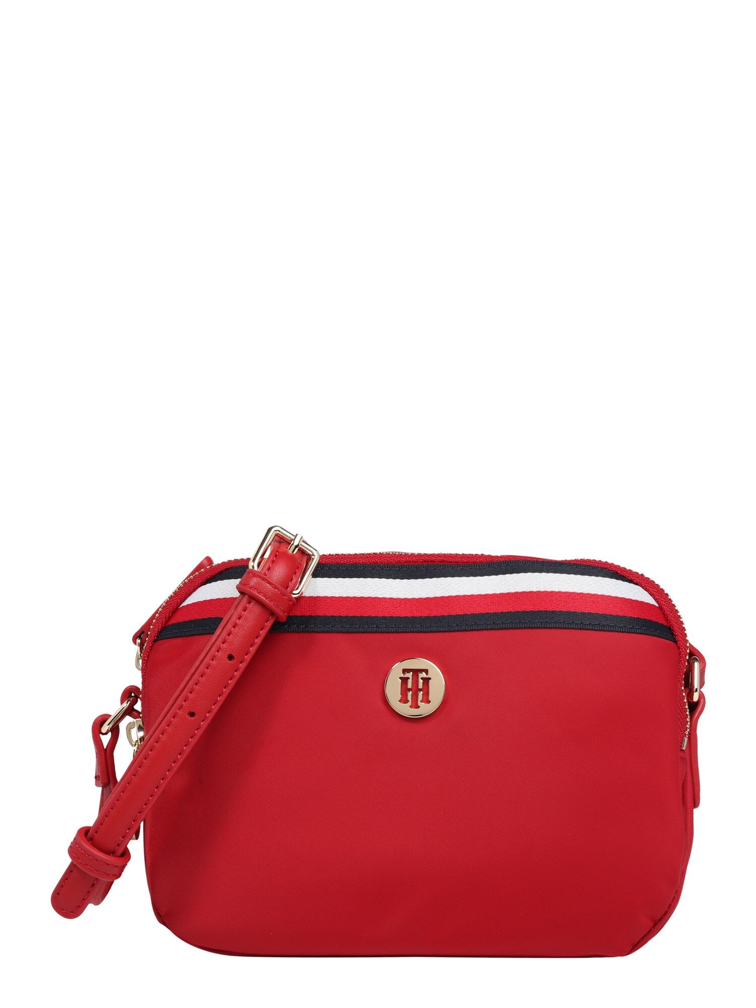 TOMMY HILFIGER Rankinė su ilgu dirželiu 'Poppy'  balta / raudona / tamsiai mėlyna