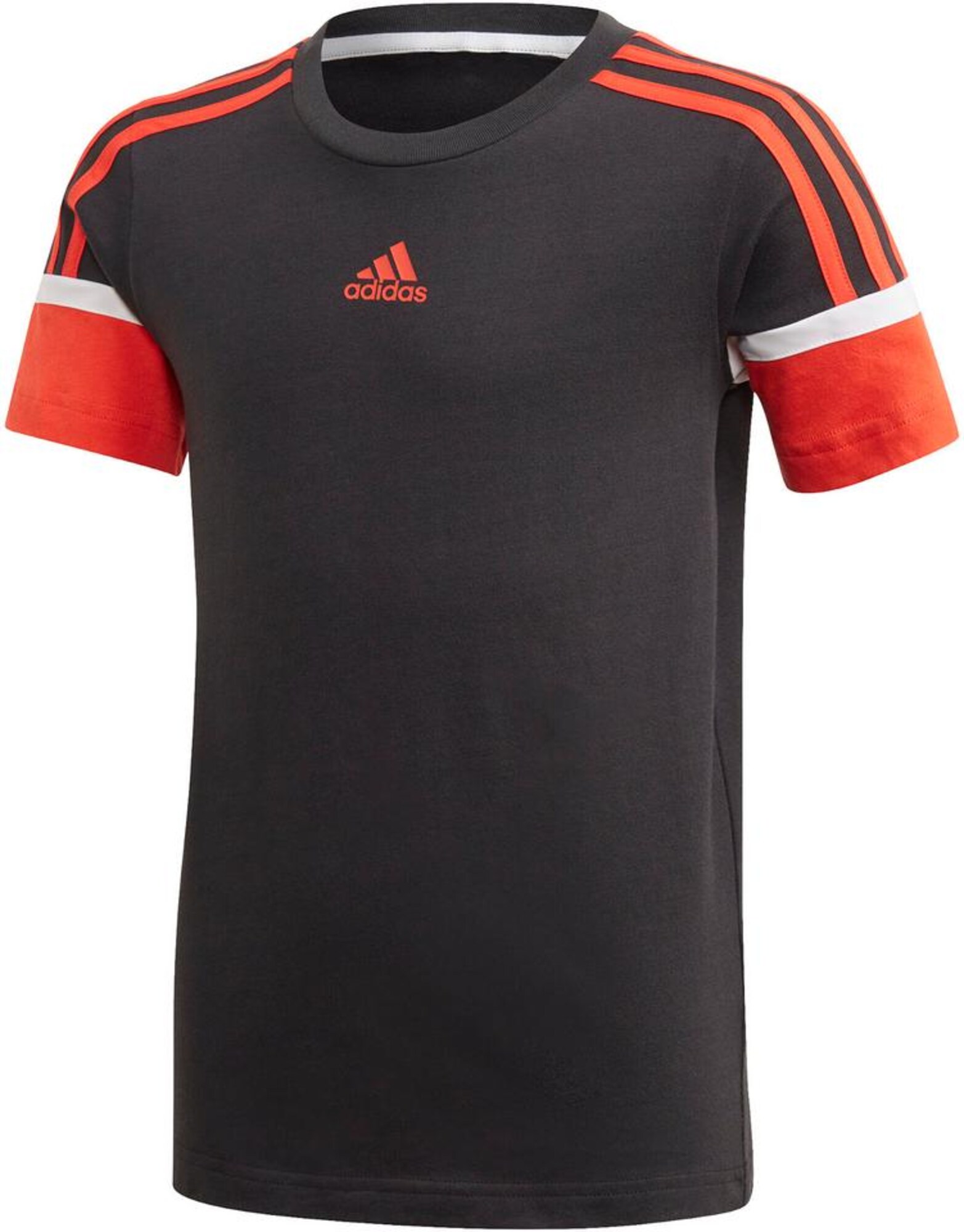 ADIDAS PERFORMANCE Sportiniai marškinėliai 'Bold'  juoda / balta / oranžinė-raudona