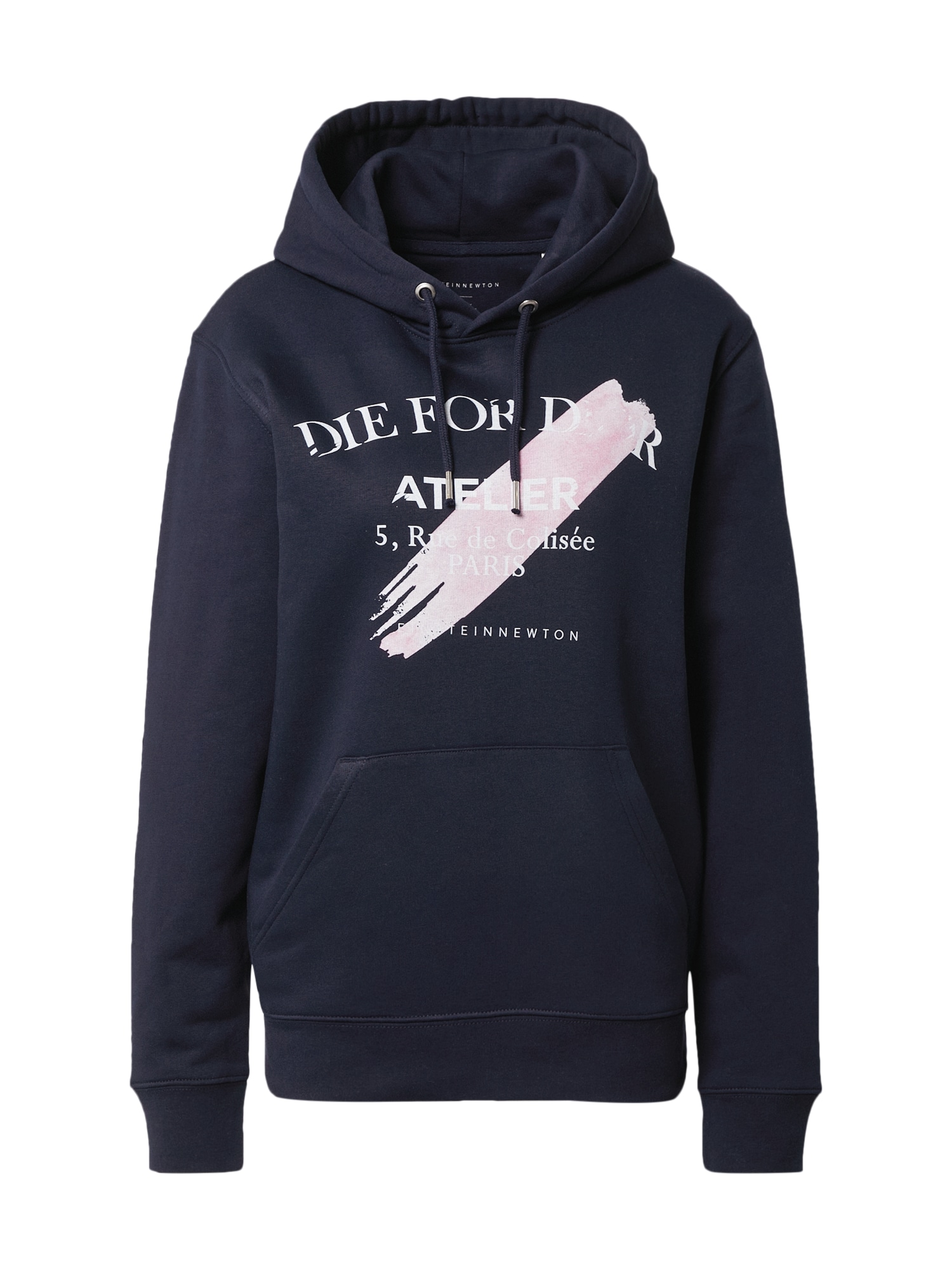 EINSTEIN & NEWTON Sweatshirt 'Violett Atelier'  navy / branco / rosa claro