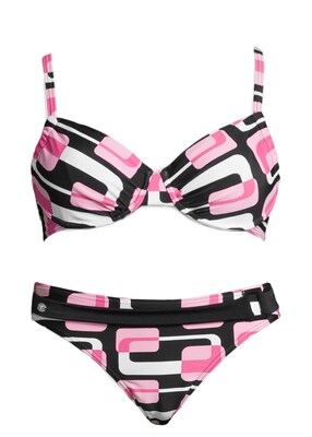 KangaROOS Bikini  rosa / negro