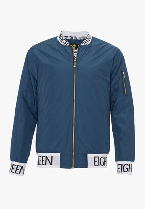 PLUS EIGHTEEN Tussenjas Blauw / Petrol