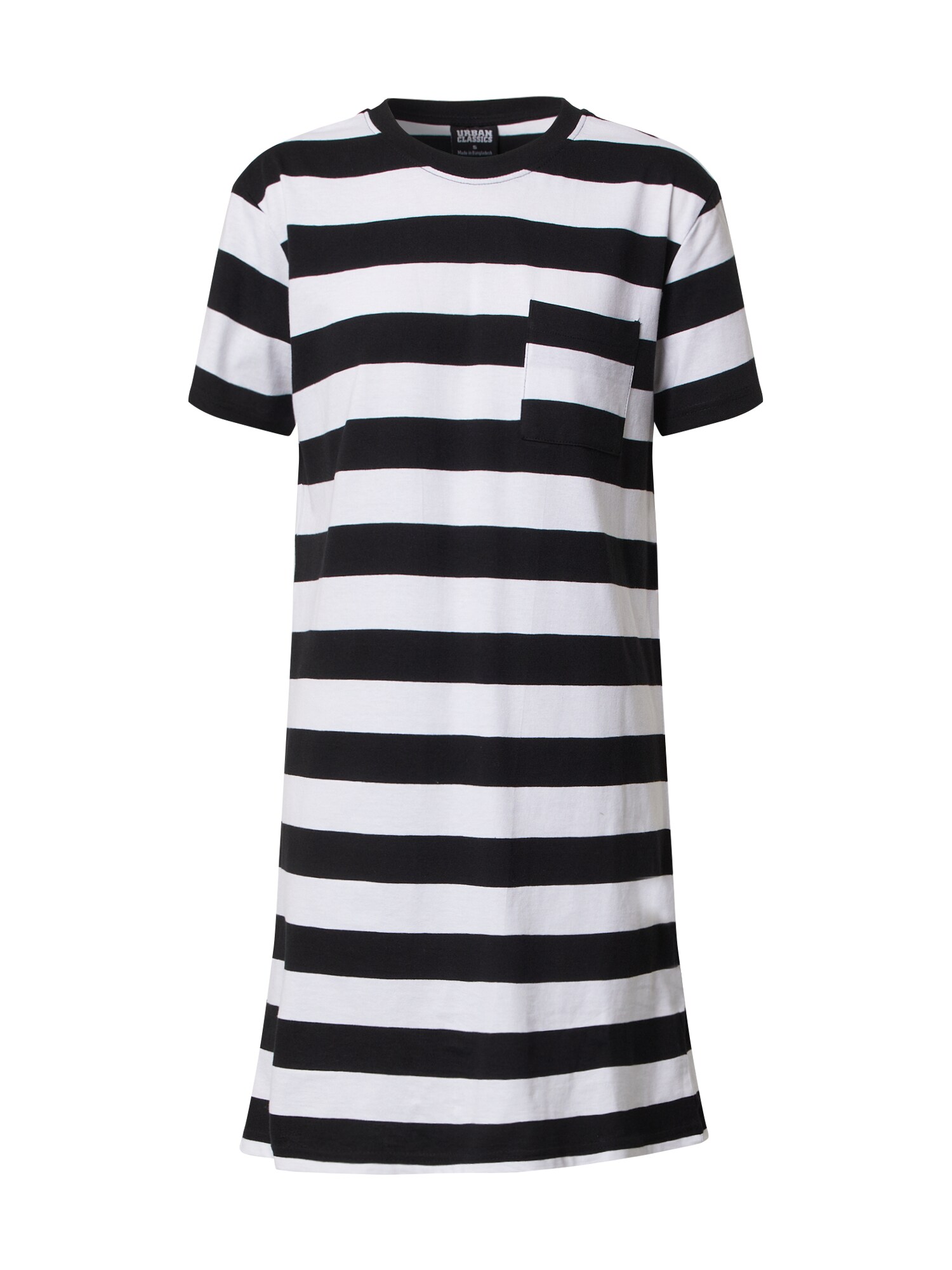 Urban Classics Rochie  negru / alb