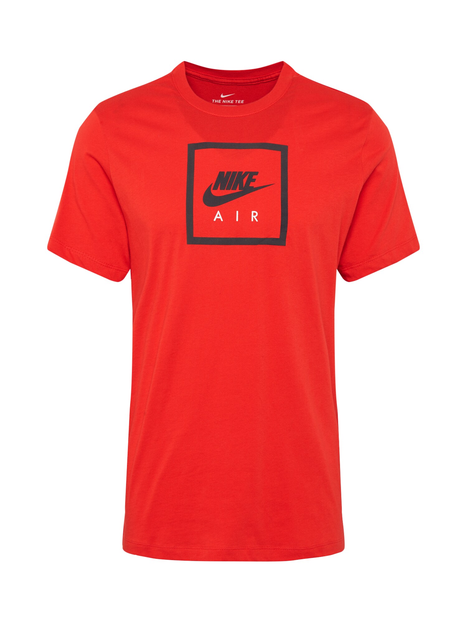 Nike Sportswear Marškinėliai 'AIR 2'  juoda / raudona
