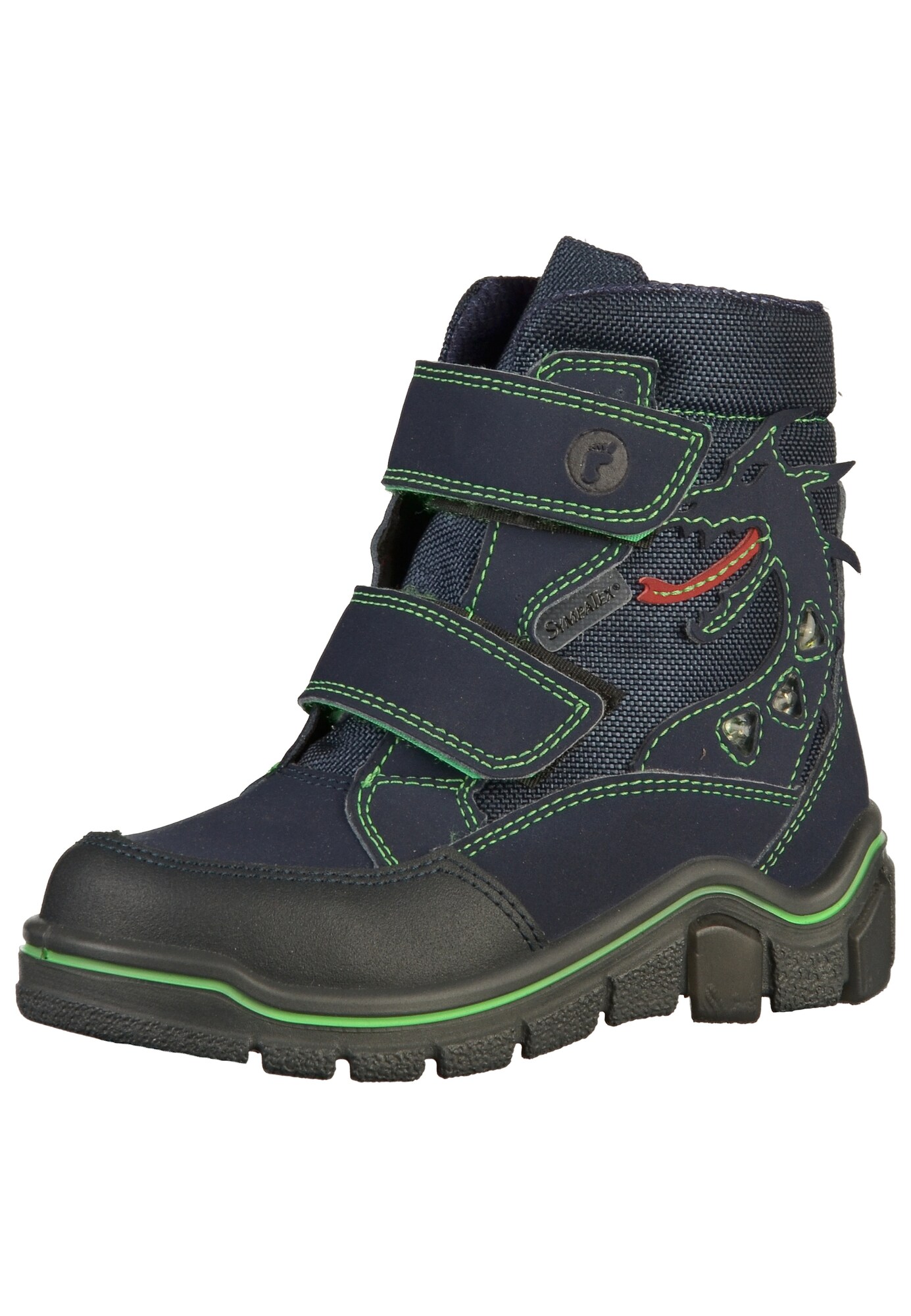 Pepino Jongens Laarzen Navy Neongroen Zwart pepino kopen in de aanbieding