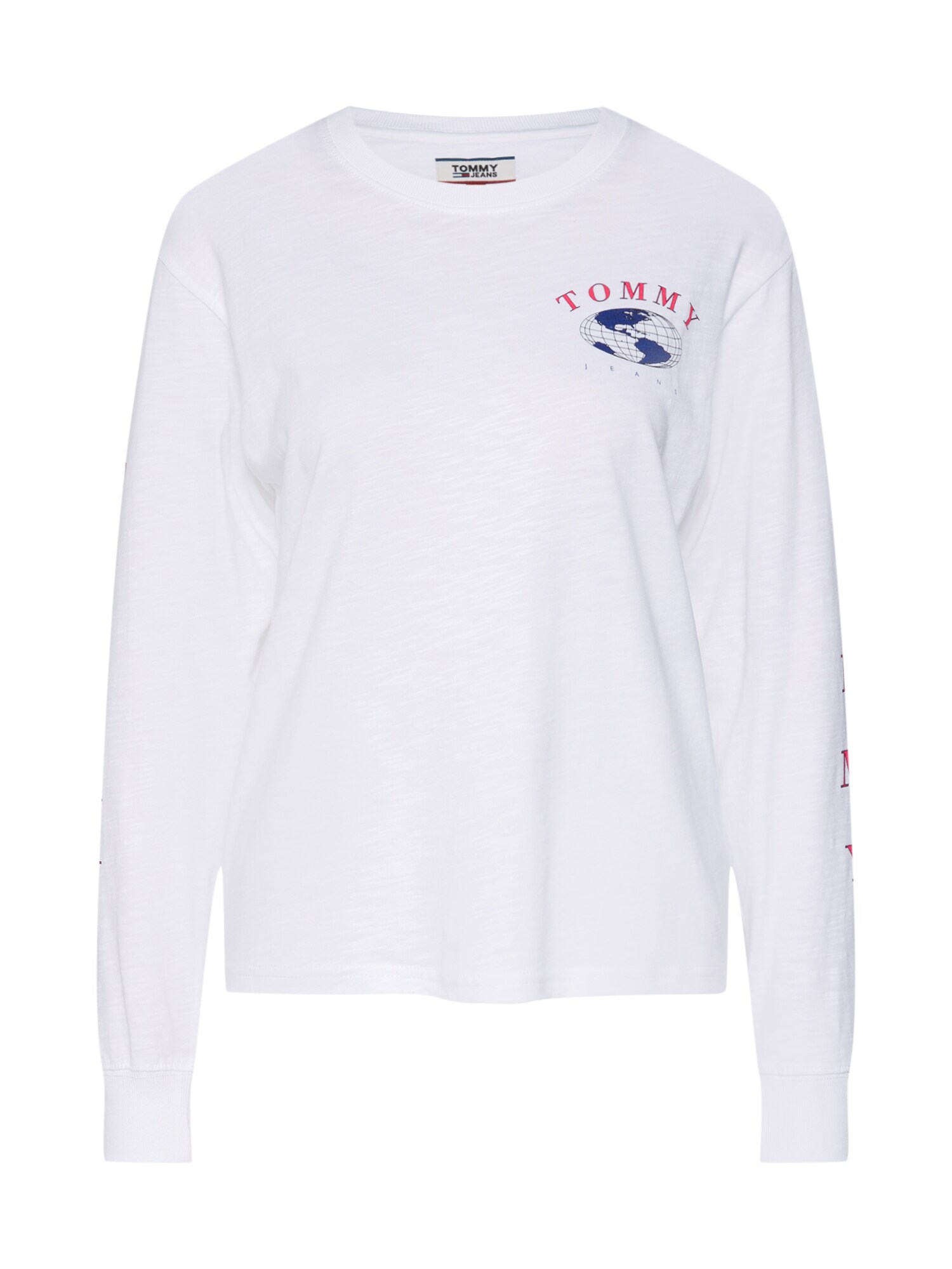 Tommy Jeans Marškinėliai 'Globe'  balta