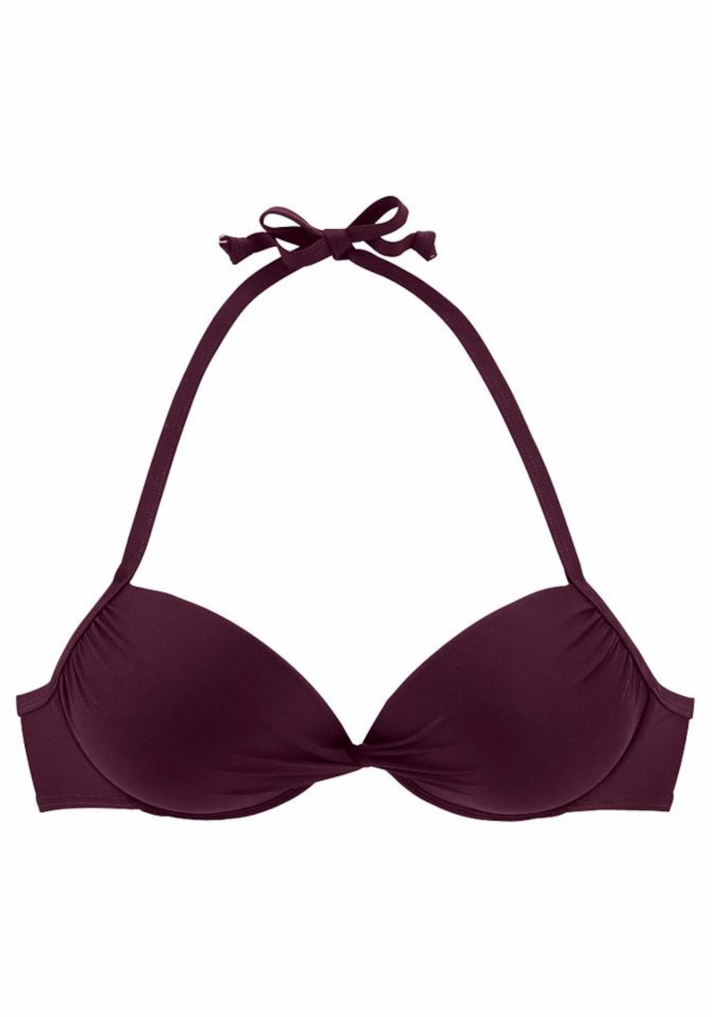 LASCANA Bikinový top 'Kati'  bordová