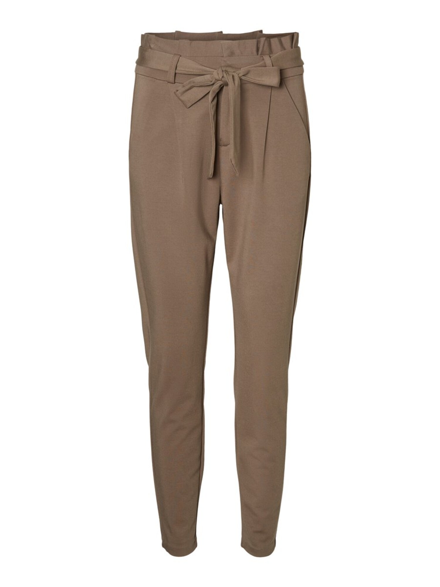 VERO MODA Klostuotos kelnės  pilka