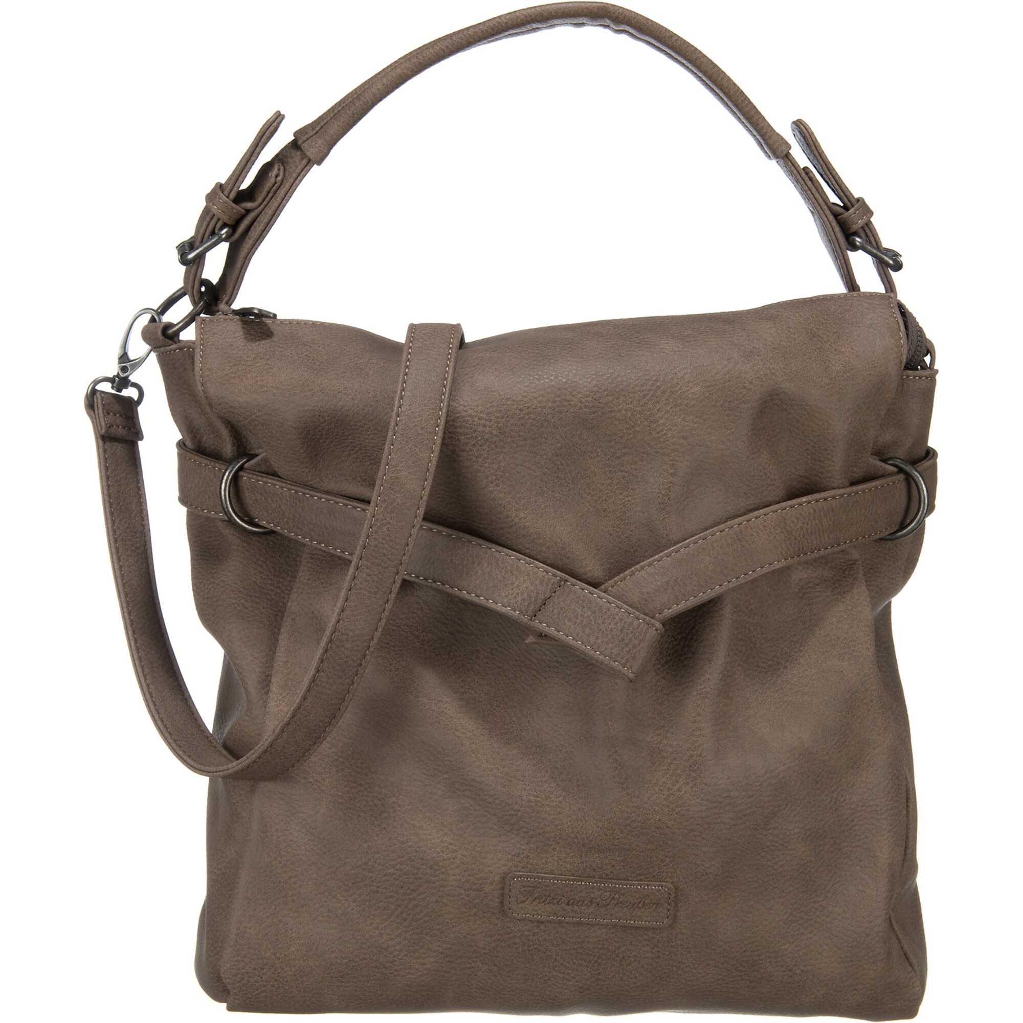 Fritzi Aus Preussen Dames Handtas Janka Caribou Bruin Zilver fritzi aus preussen kopen in de aanbieding