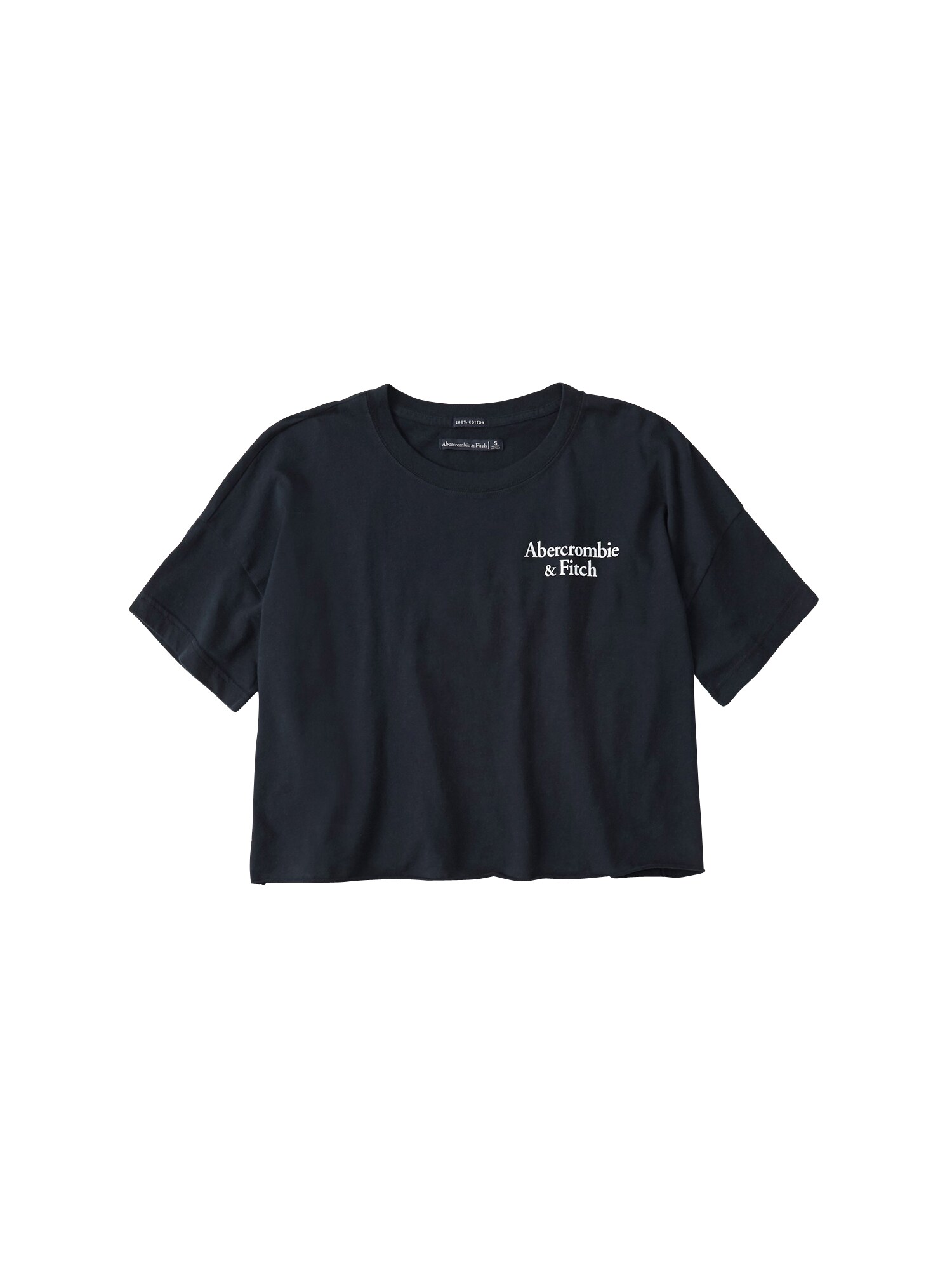 Abercrombie Fitch Dames Shirt Sb19 Ss Drop Shoulder Logo Tee Navy abercrombie fitch kopen in de aanbieding