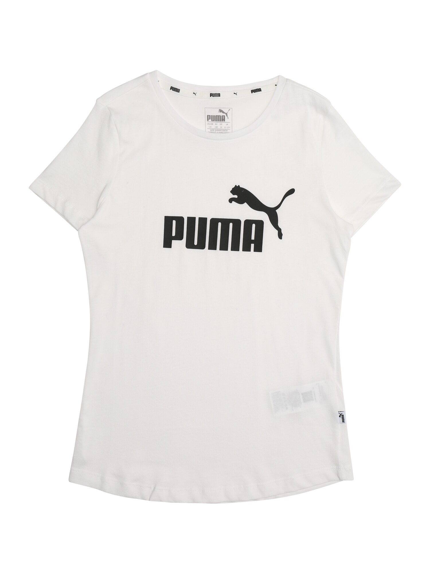 PUMA Marškinėliai  juoda / natūrali balta