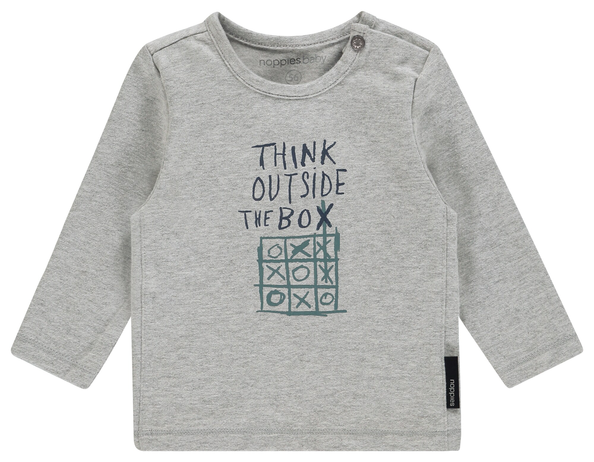 Noppies Jongens Shirt Vincent Grijs noppies kopen in de aanbieding