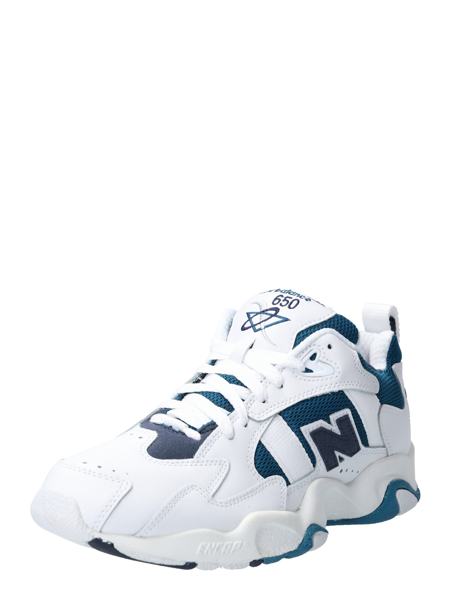 New Balance Heren Sneakers Laag Ml650 Donkerblauw Petrol Wit new balance kopen in de aanbieding