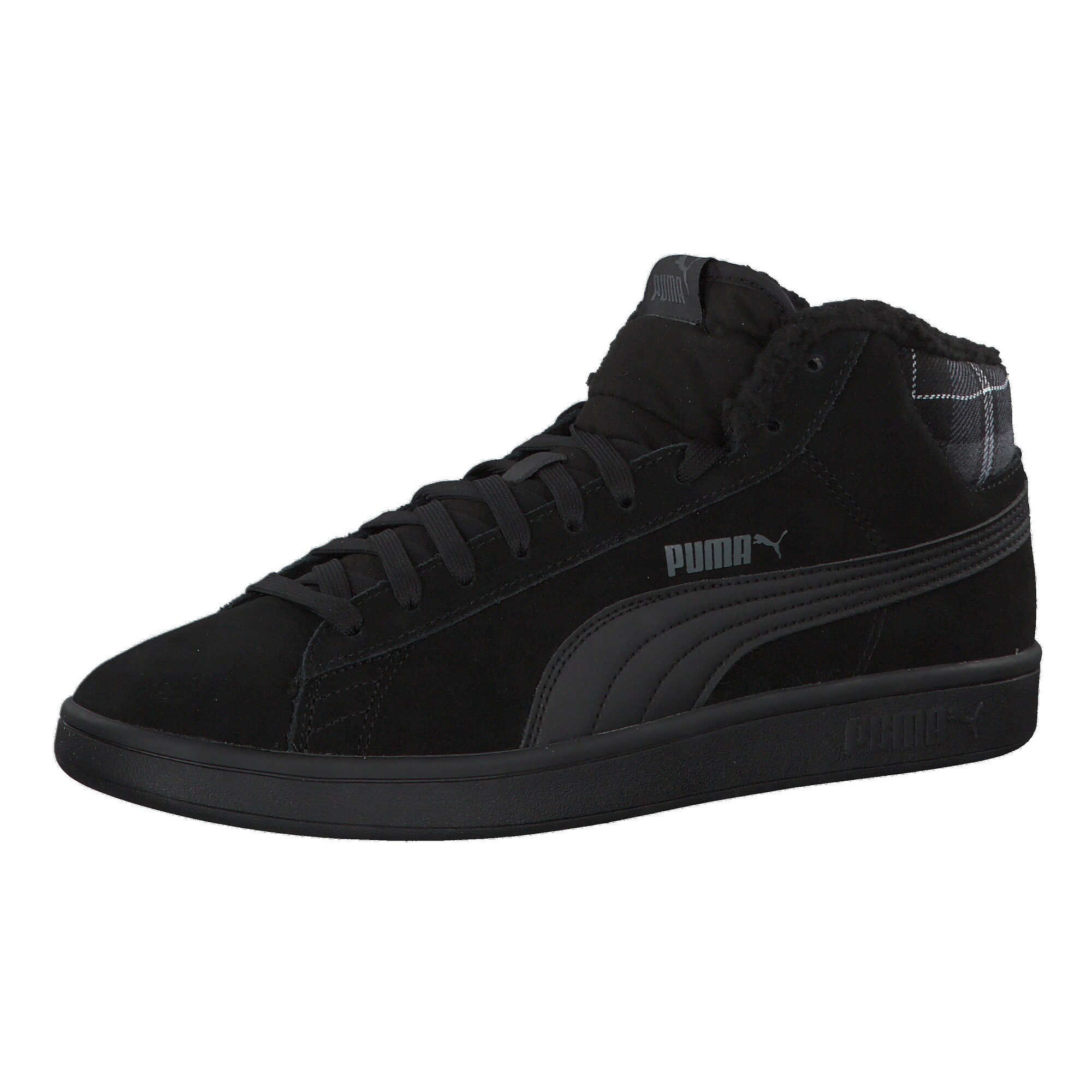 Puma Heren Sneakers Hoog Smash Zwart puma kopen in de aanbieding
