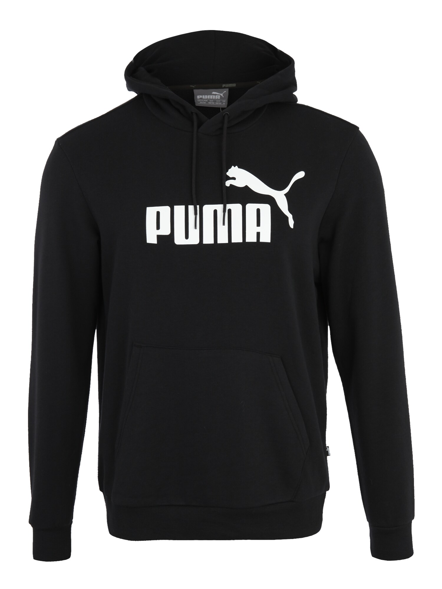 PUMA Megztinis be užsegimo 'Essential'  balta / juoda