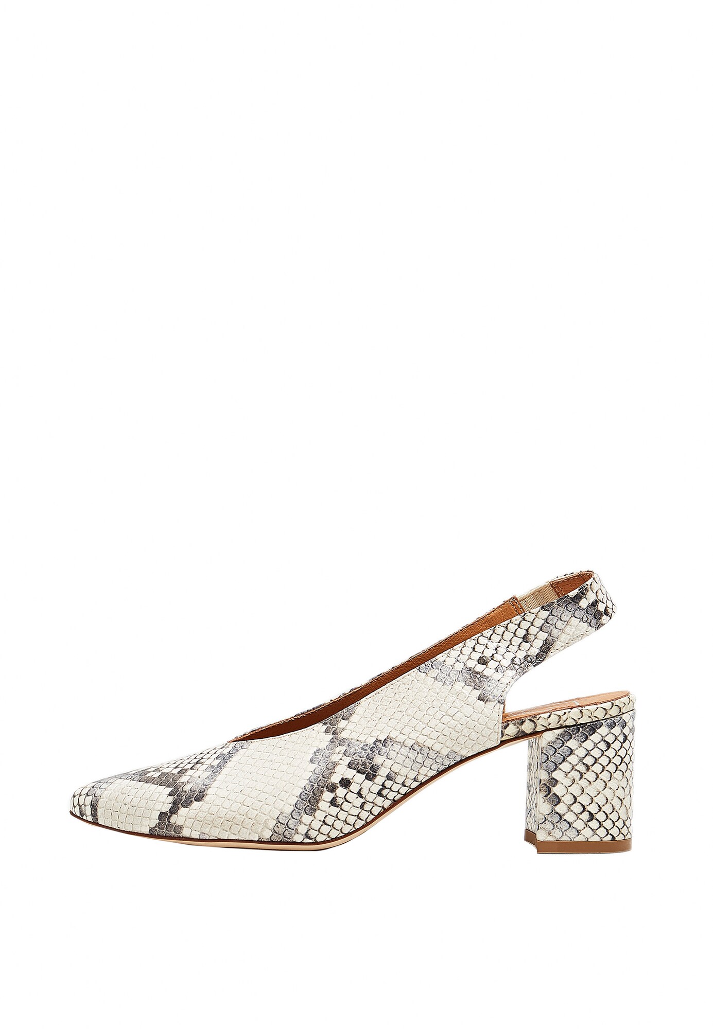 Risa Dames Slingpumps Grijs Basaltgrijs Wit Gemeleerd risa kopen in de aanbieding