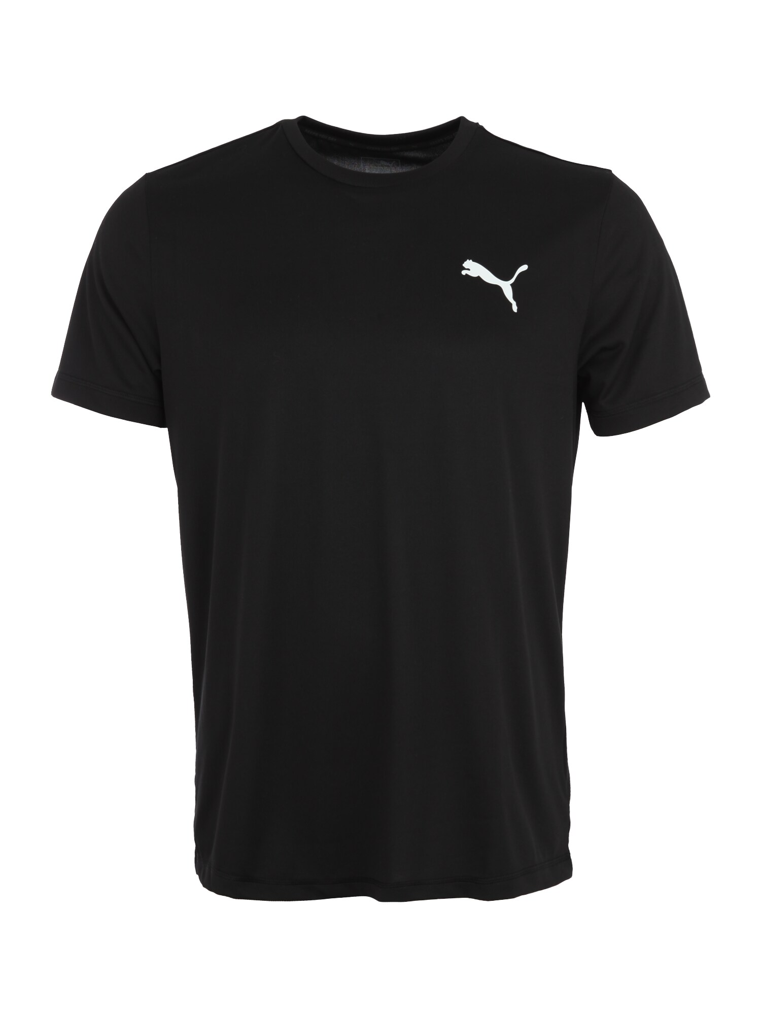 PUMA Marškinėliai 'Ess Active'  juoda / balta