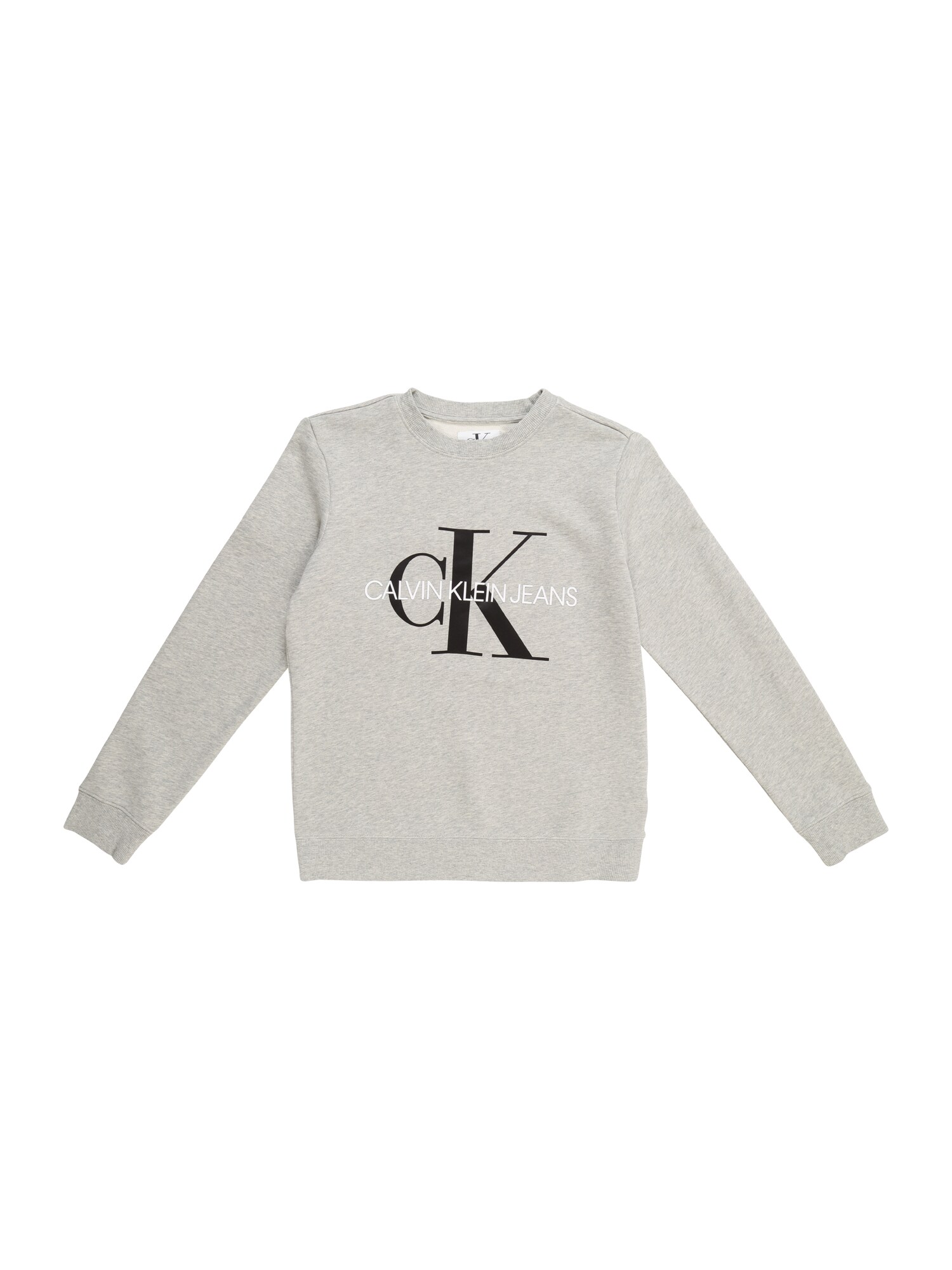 Calvin Klein Jeans Megztinis be užsegimo  margai pilka / juoda / balta