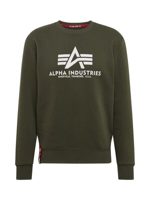 ALPHA INDUSTRIES Sudadera  oliva / rojo / blanco