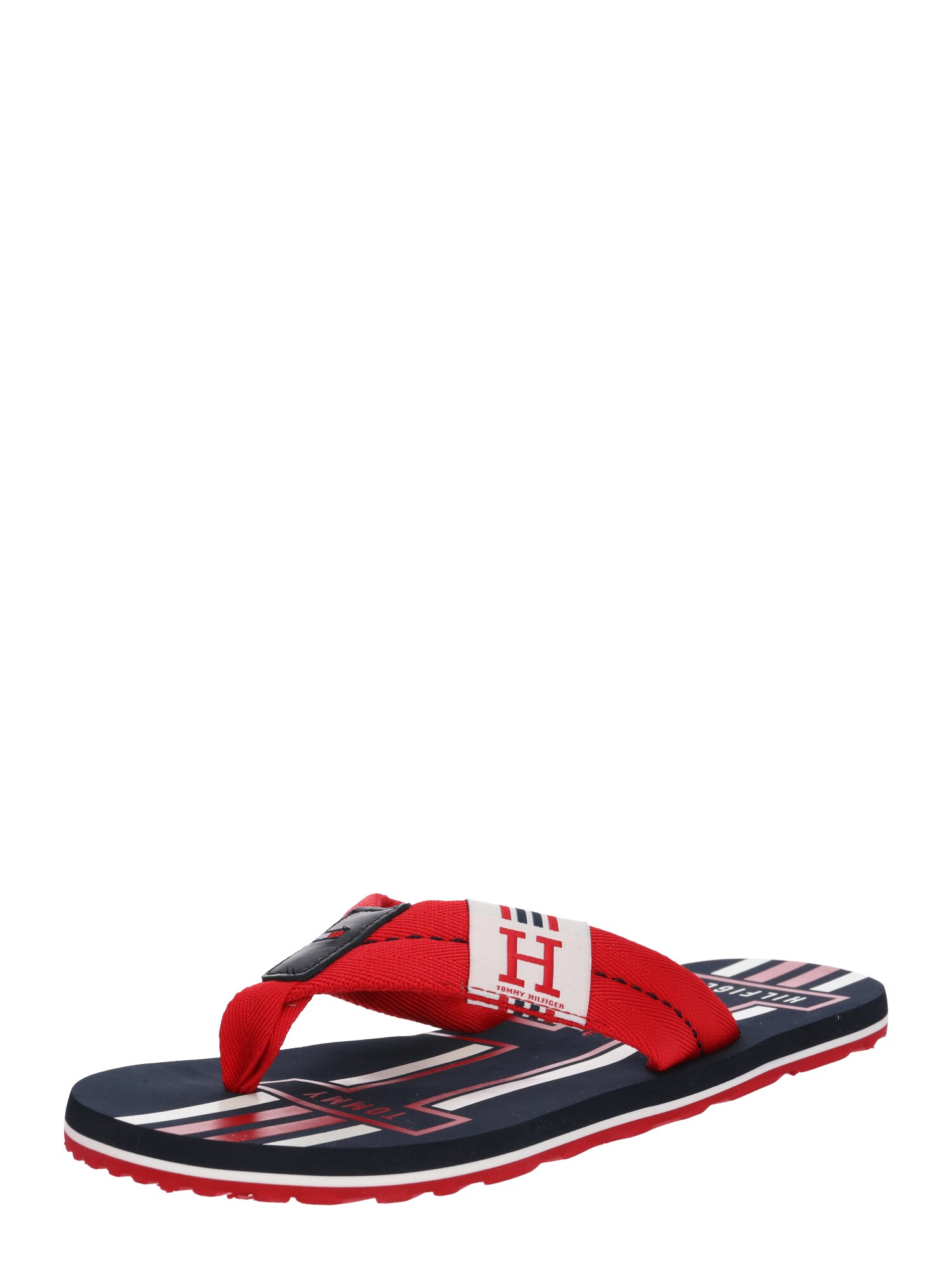 Tommy Hilfiger Heren Teenslippers Rood tommy hilfiger kopen in de aanbieding