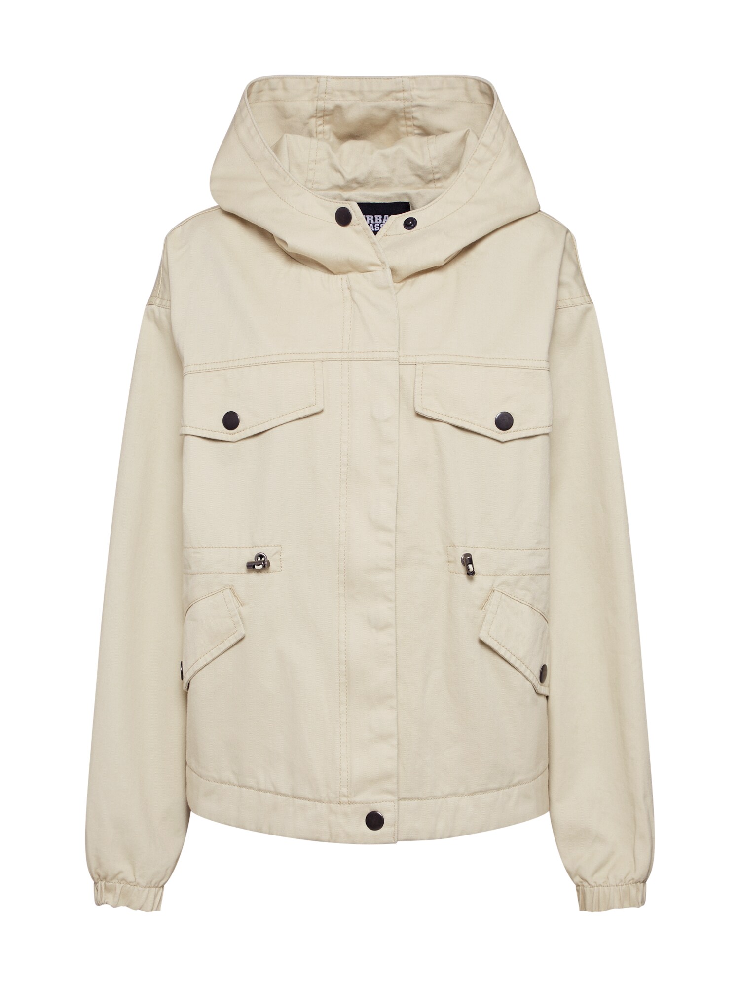 Urban Classics Ilga rudeninė-žieminė striukė 'Ladies Oversized'  kremo