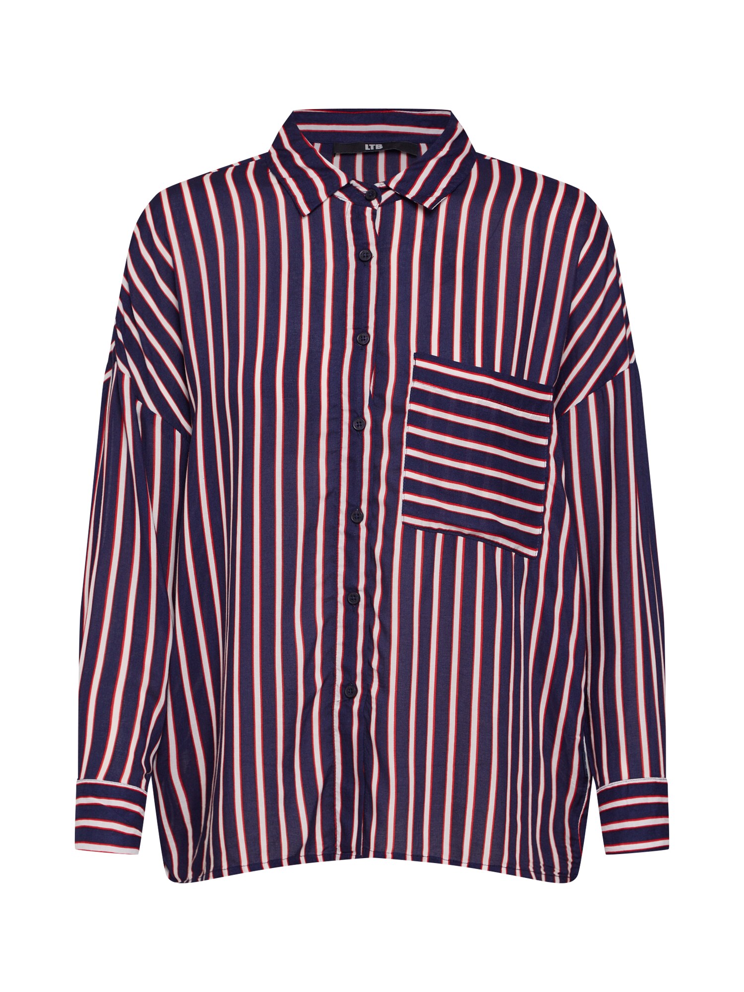 Ltb Dames Blouse Mifolo Navy Wit ltb kopen in de aanbieding