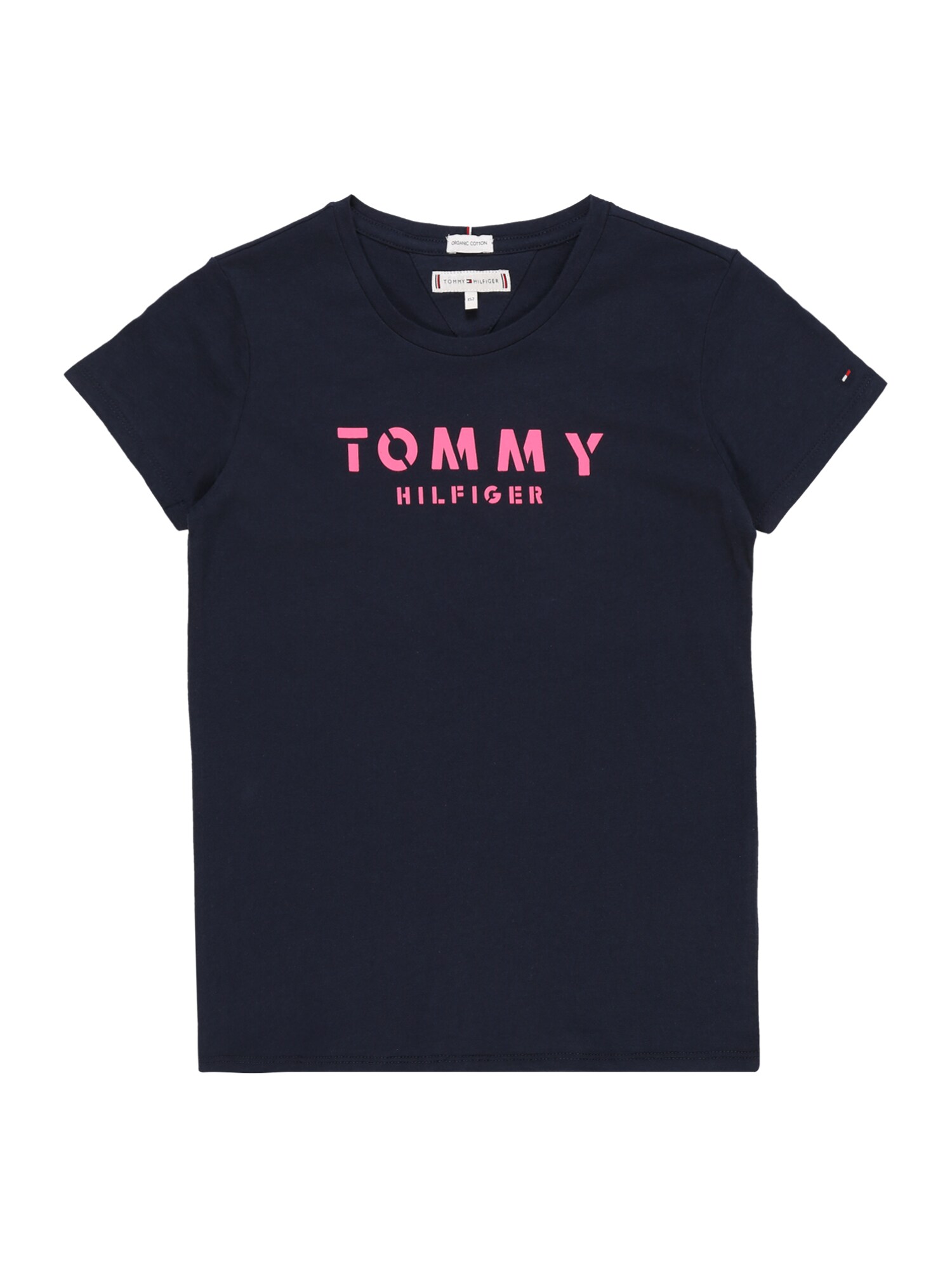 TOMMY HILFIGER Marškinėliai 'ESSENTIAL TOMMY TEE S/S'  tamsiai mėlyna