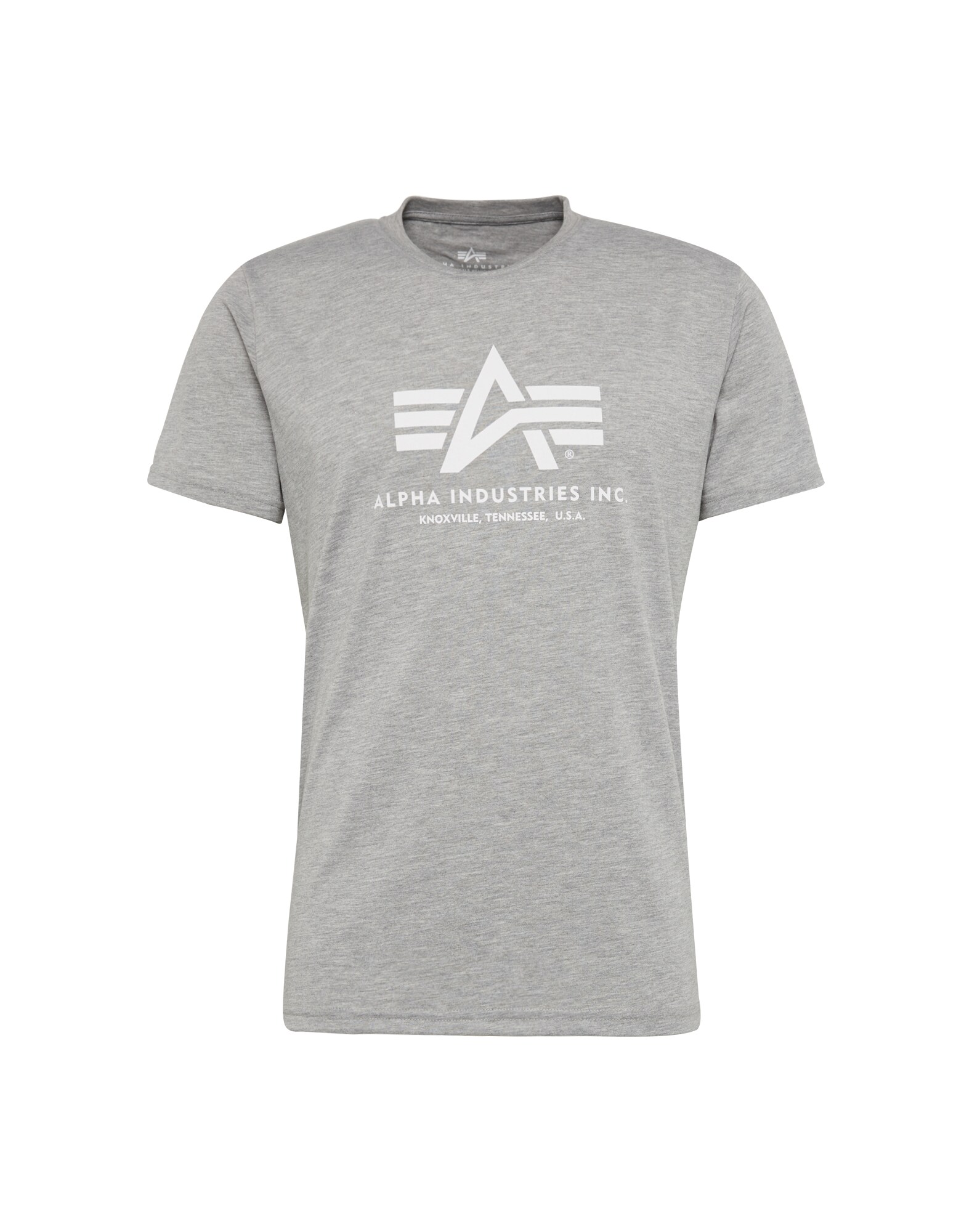 ALPHA INDUSTRIES Marškinėliai  balta / margai pilka