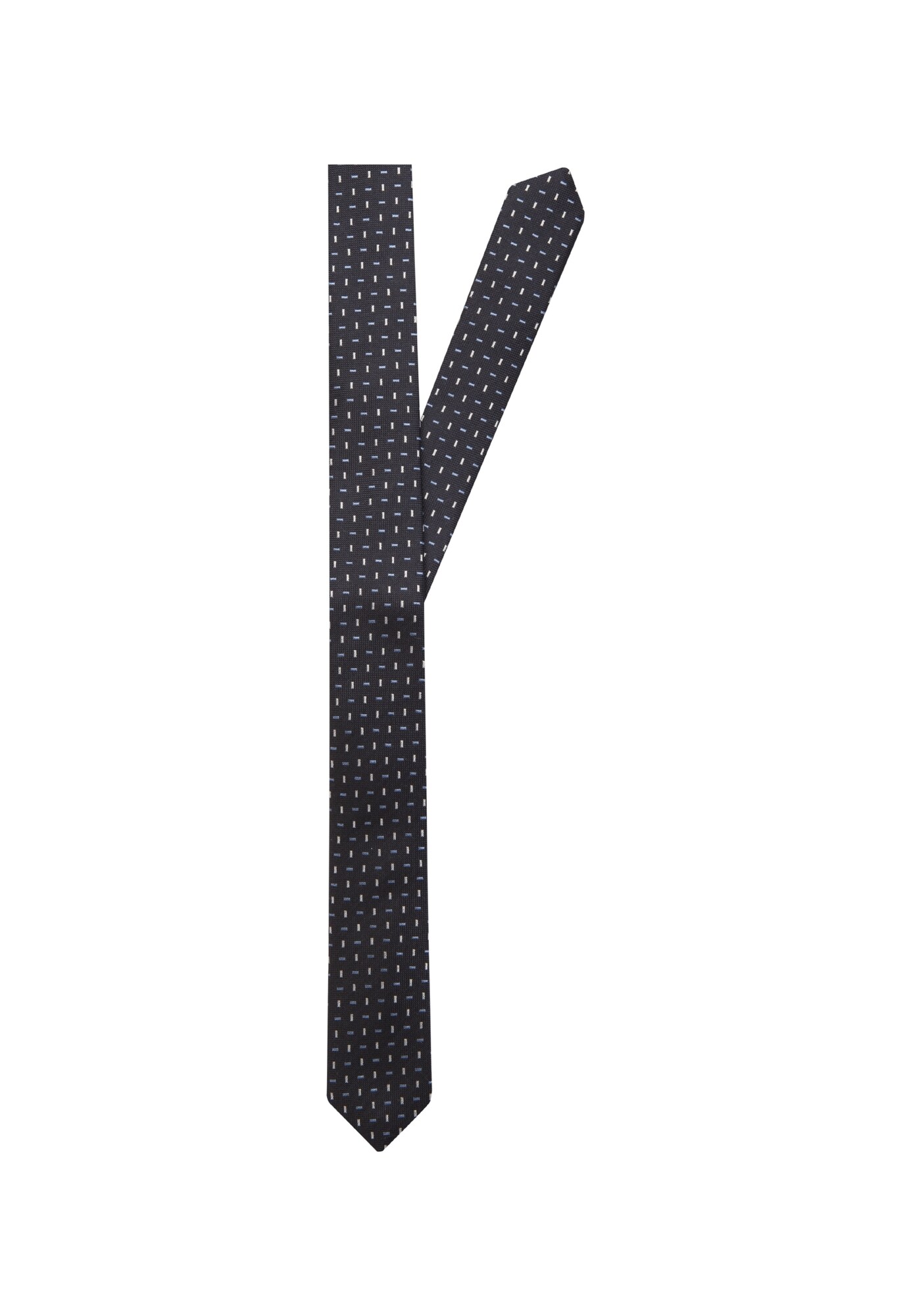 Seidensticker Heren Stropdas Nachtblauw Lichtblauw Wit seidensticker kopen in de aanbieding