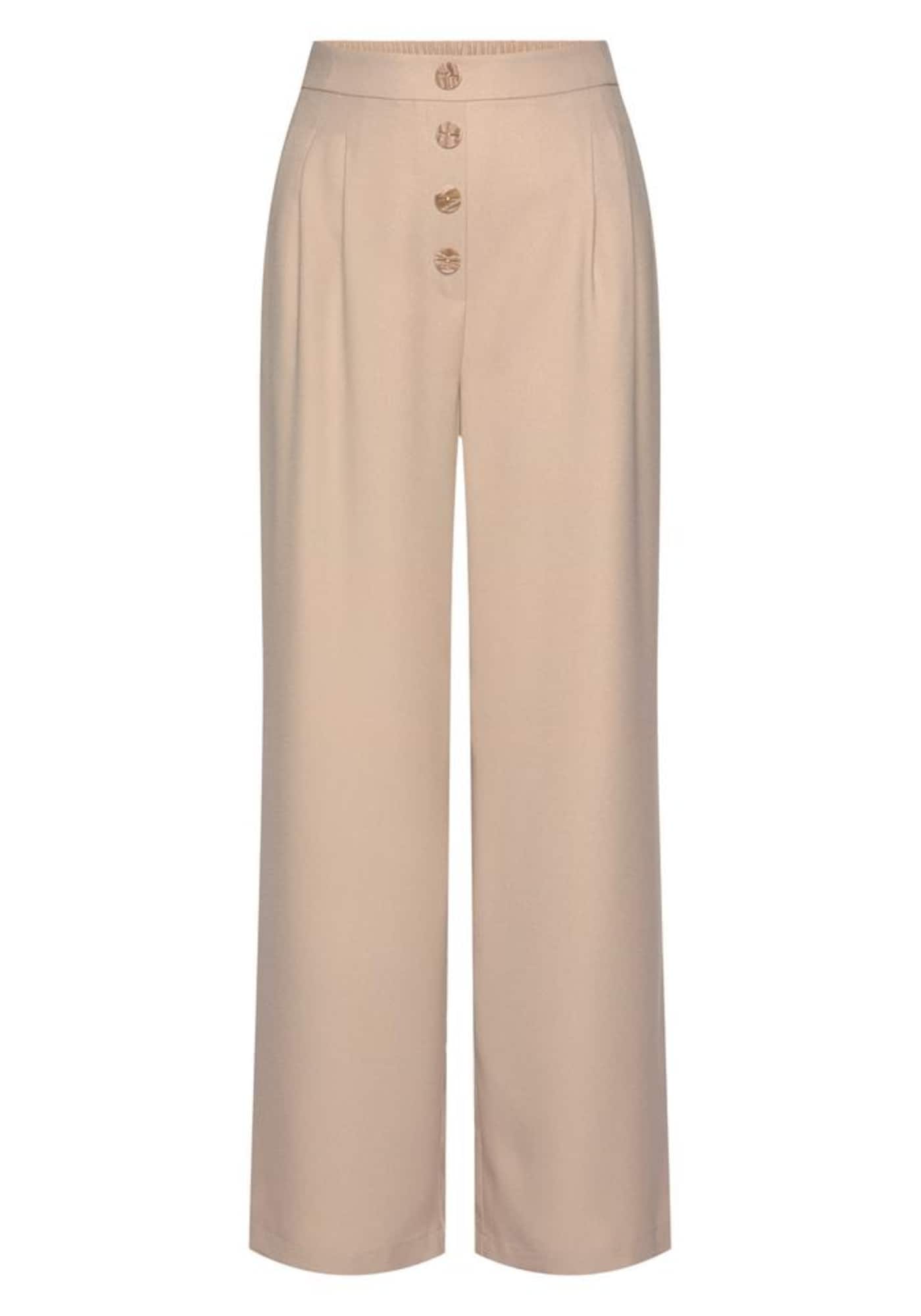 LASCANA Pantaloni  maro cămilă