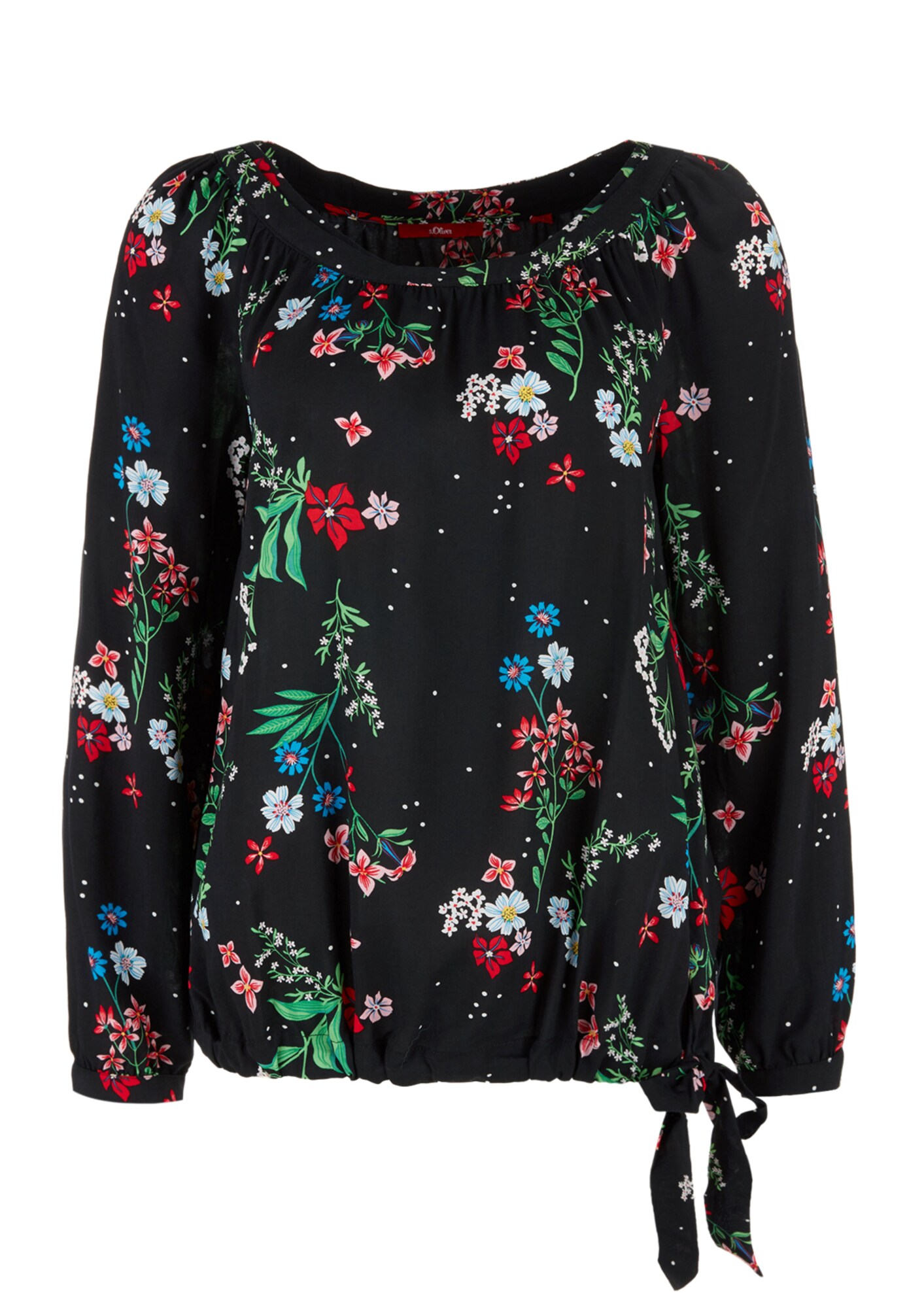 Soliver Red Label Dames Blouse Gemengde Kleuren Zwart soliver red label kopen in de aanbieding