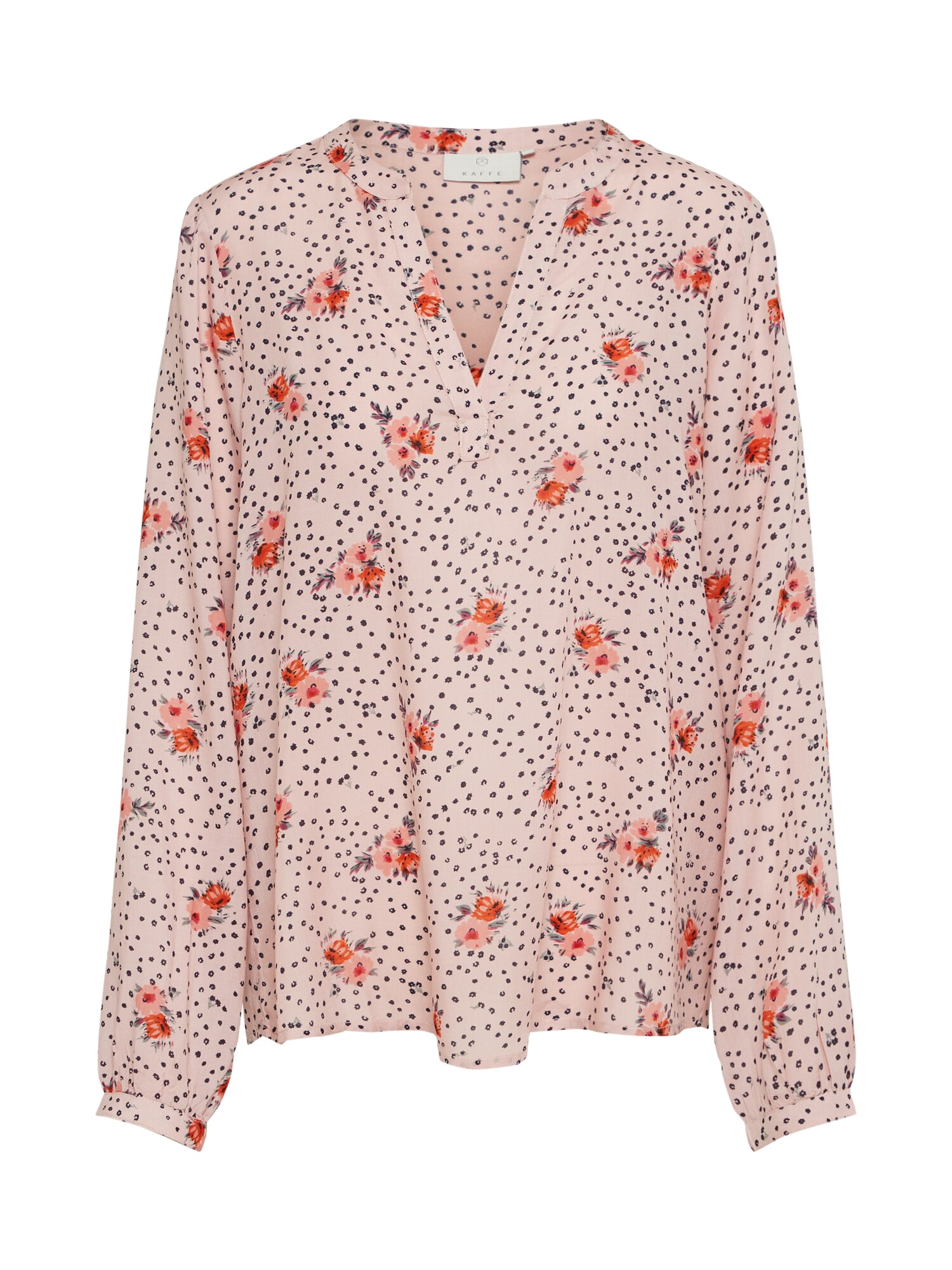 Kaffe Wess Bluse anthrazit / rosa