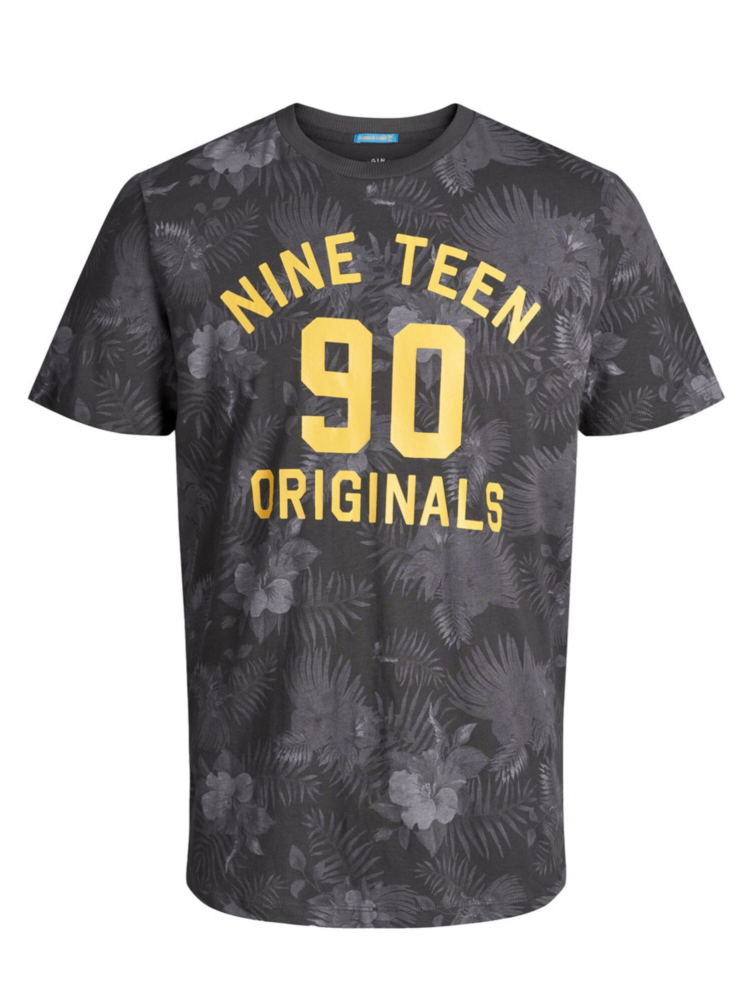 Jack And Jones Heren Shirt Geel Grijs Basaltgrijs jack and jones kopen in de aanbieding