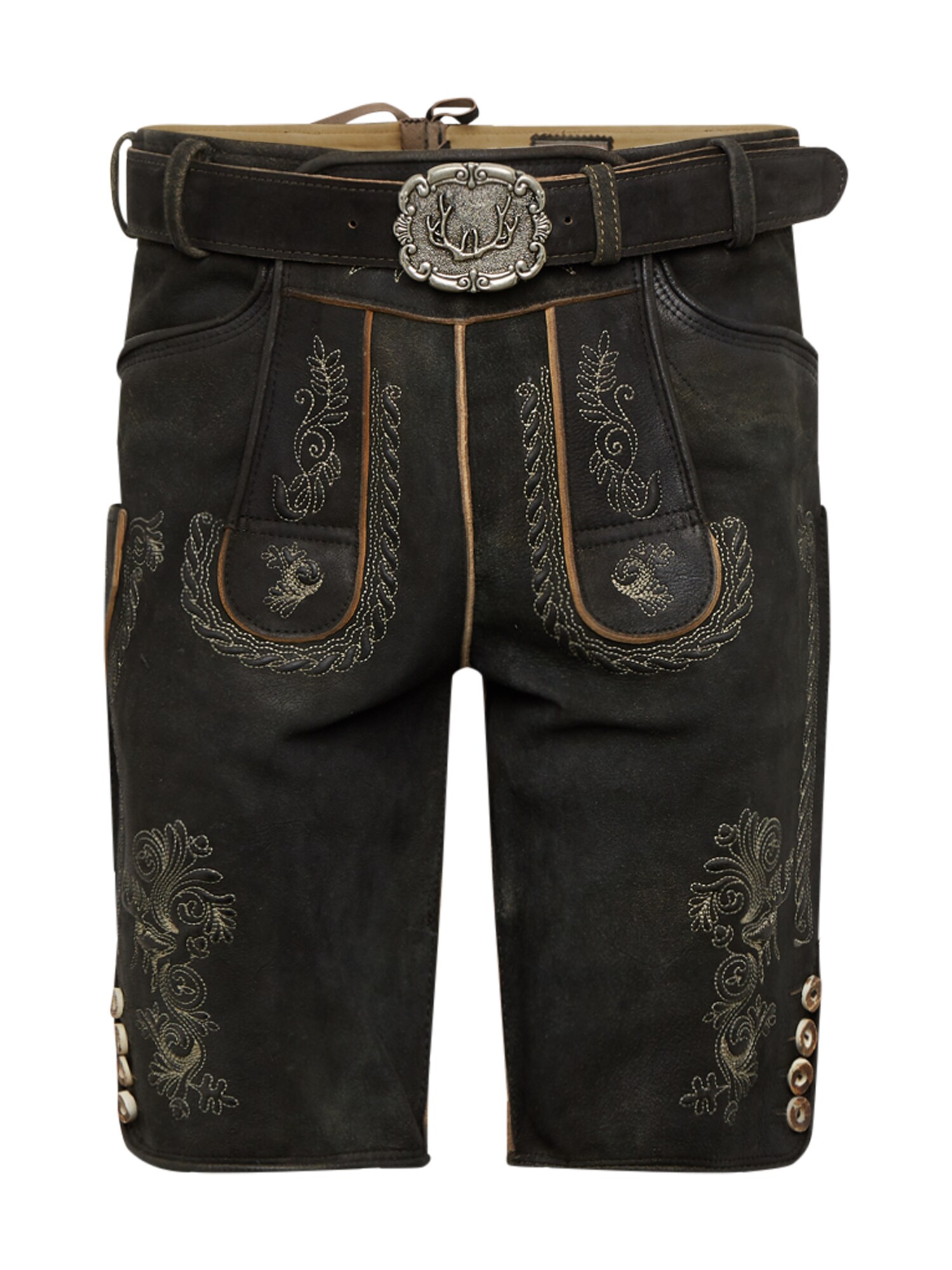 STOCKERPOINT Kelnės su tradiciniais raštais 'Thomas2' bazalto pilka / sidabrinė / bronzinė